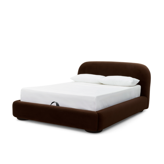 Lull Queen Storage Bed - [ Malibu Piccolo ]