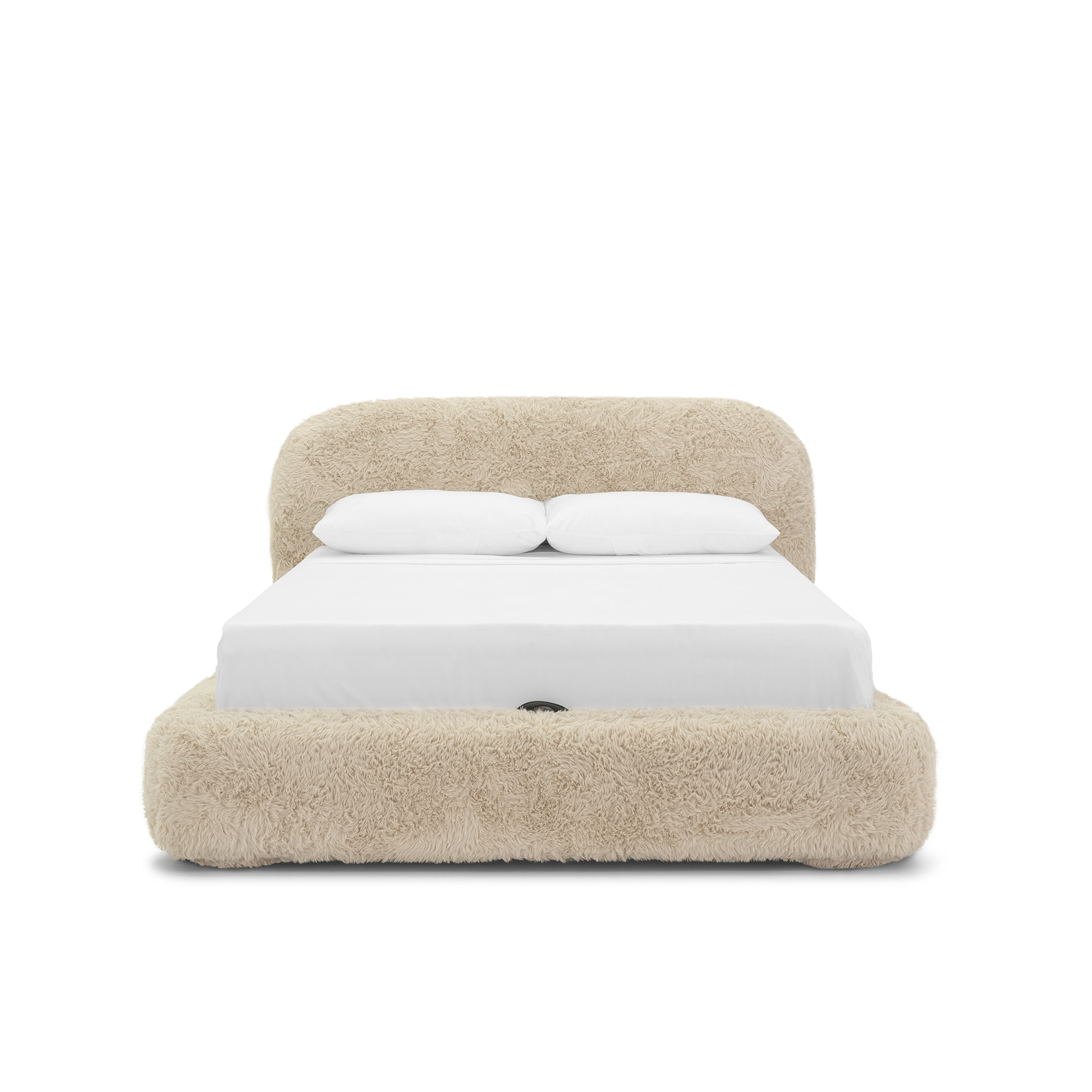 Lull Queen Storage Bed - [ Paddington Cashew ]