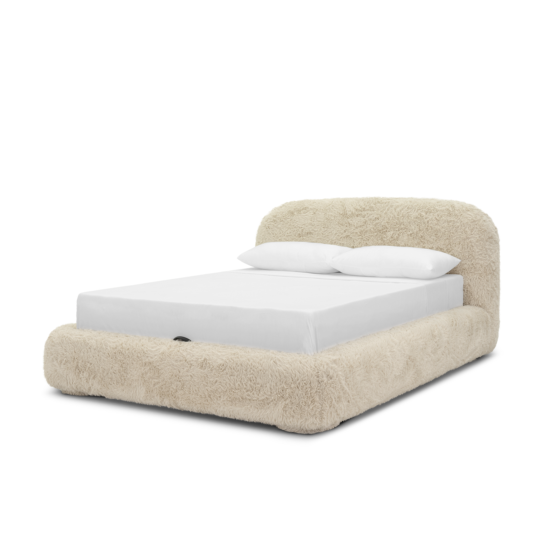 Lull Queen Storage Bed - [ Paddington Cashew ]
