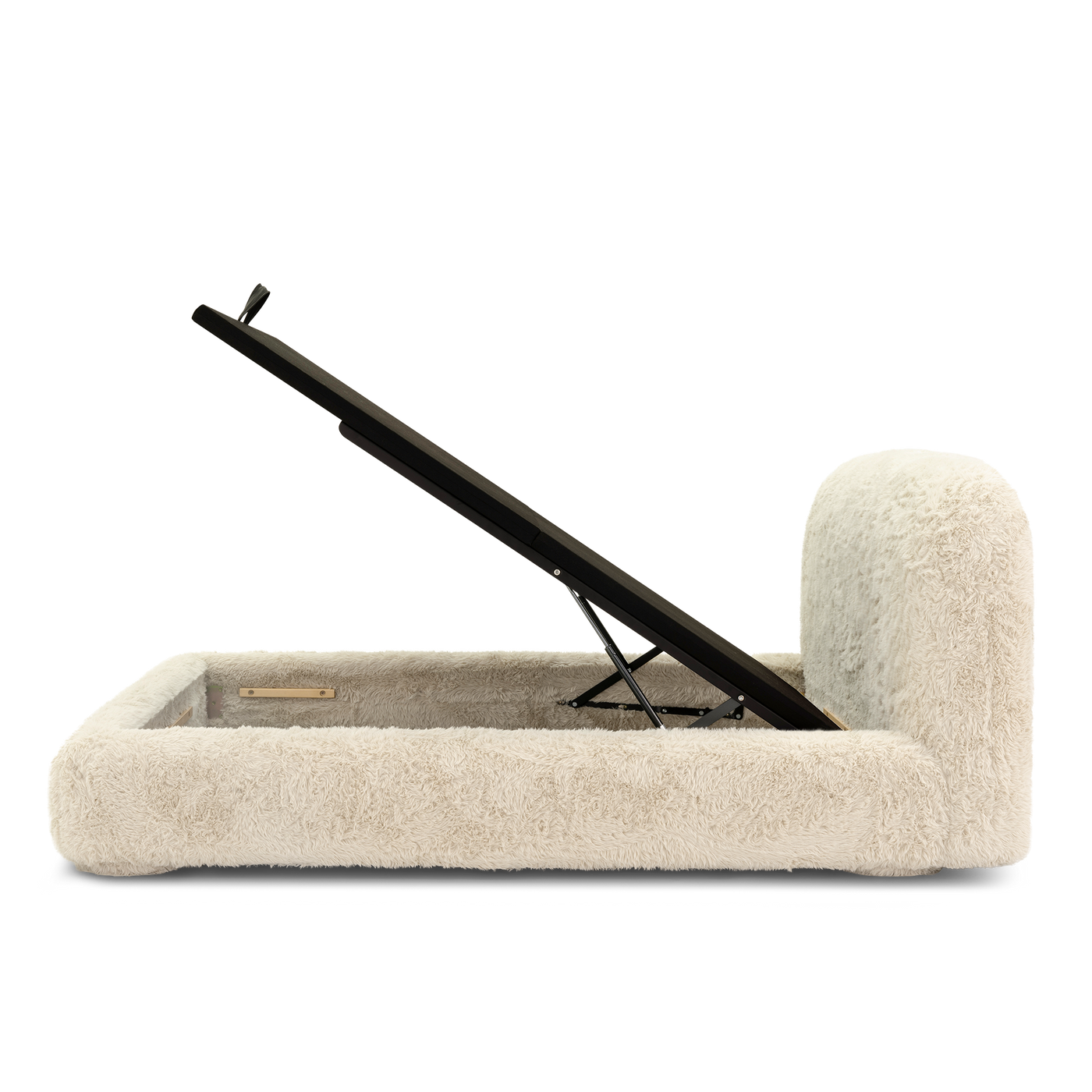 Lull Queen Storage Bed - [ Paddington Cashew ]