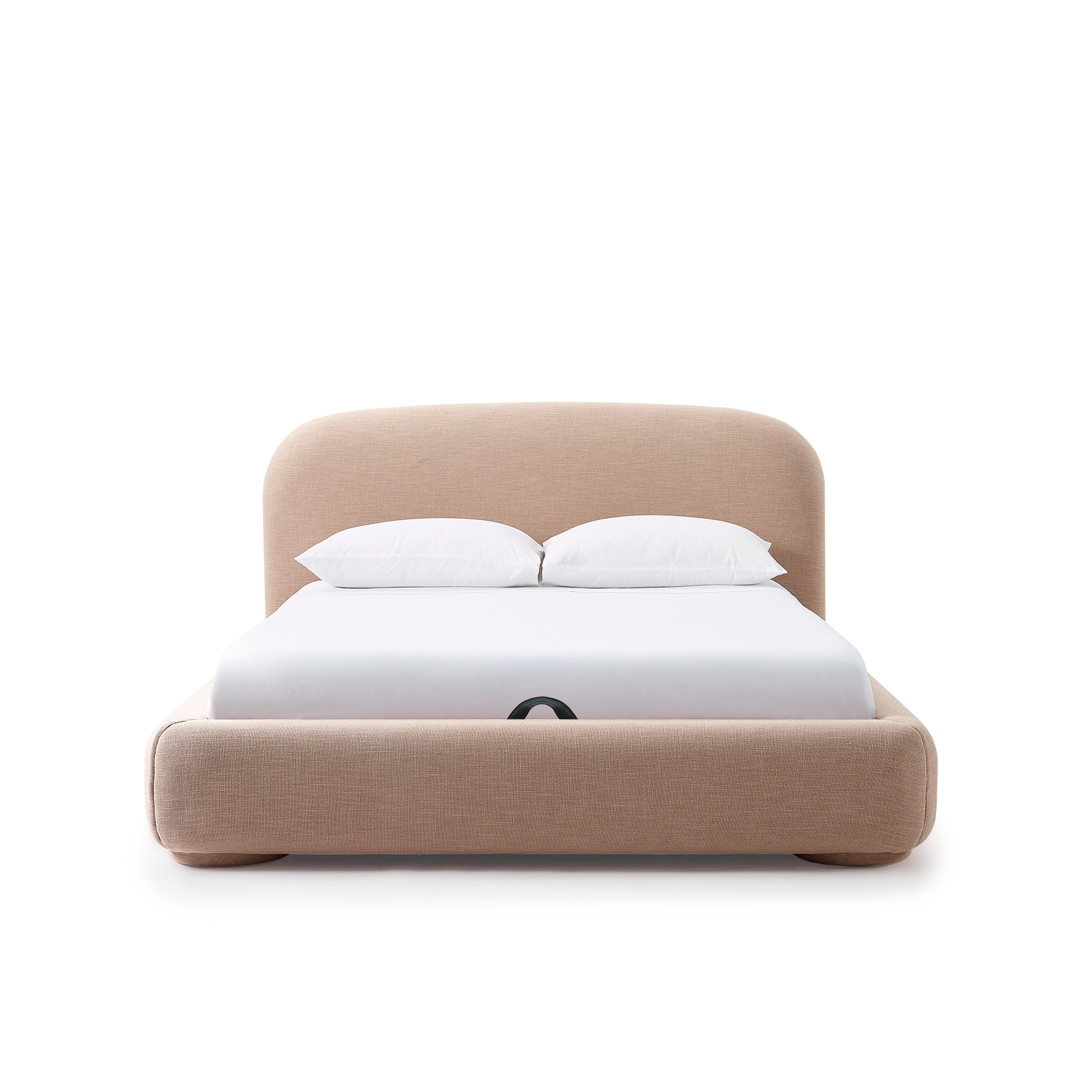 Lull Queen Storage Bed - [ Byron Biscuit ]