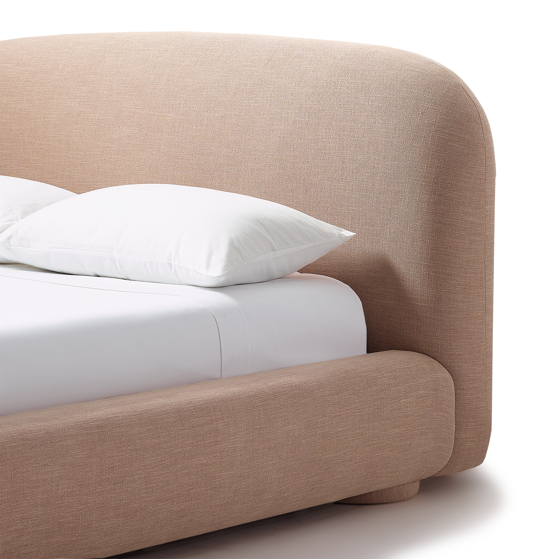 Lull Queen Storage Bed - [ Byron Biscuit ]