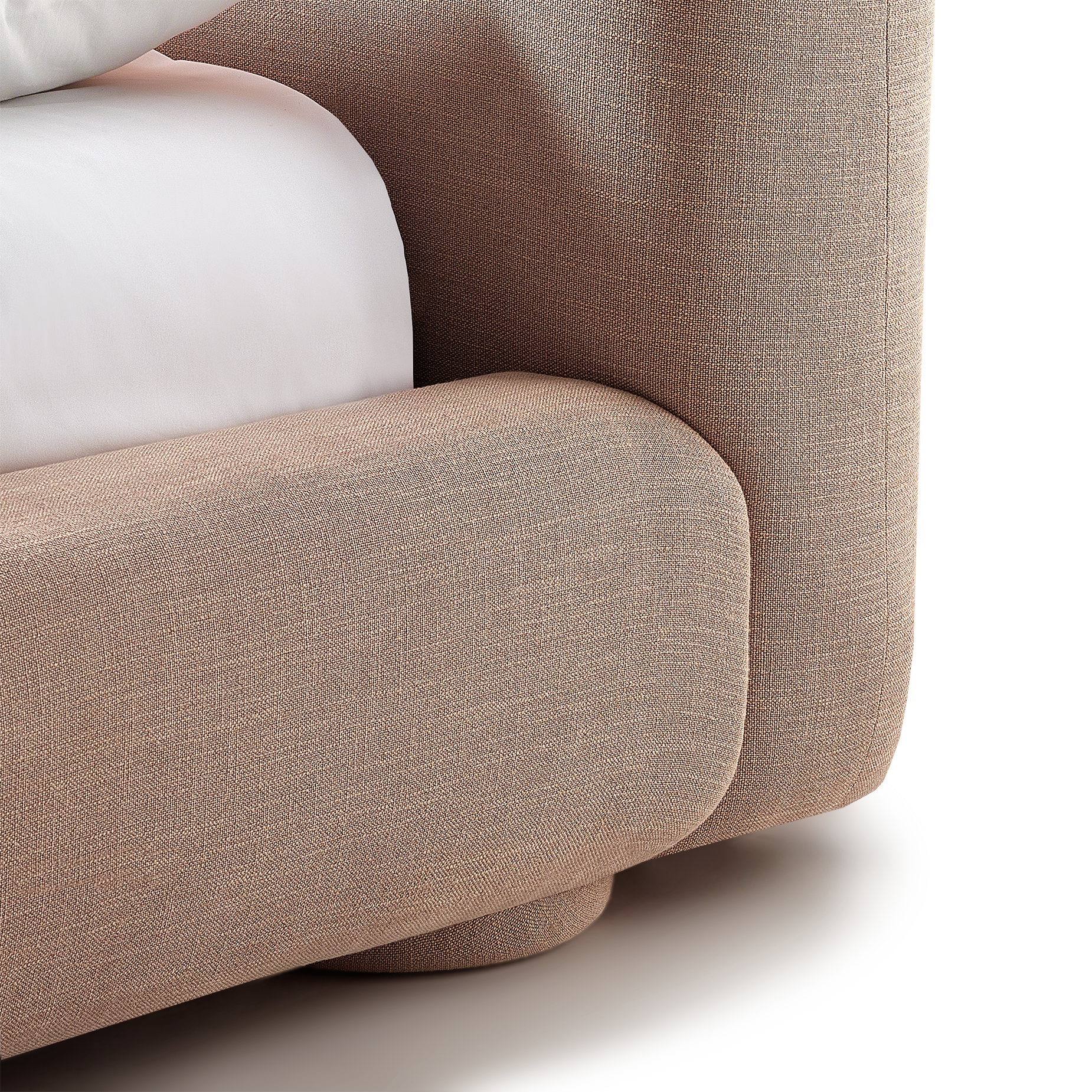 Lull Queen Storage Bed - [ Byron Biscuit ]