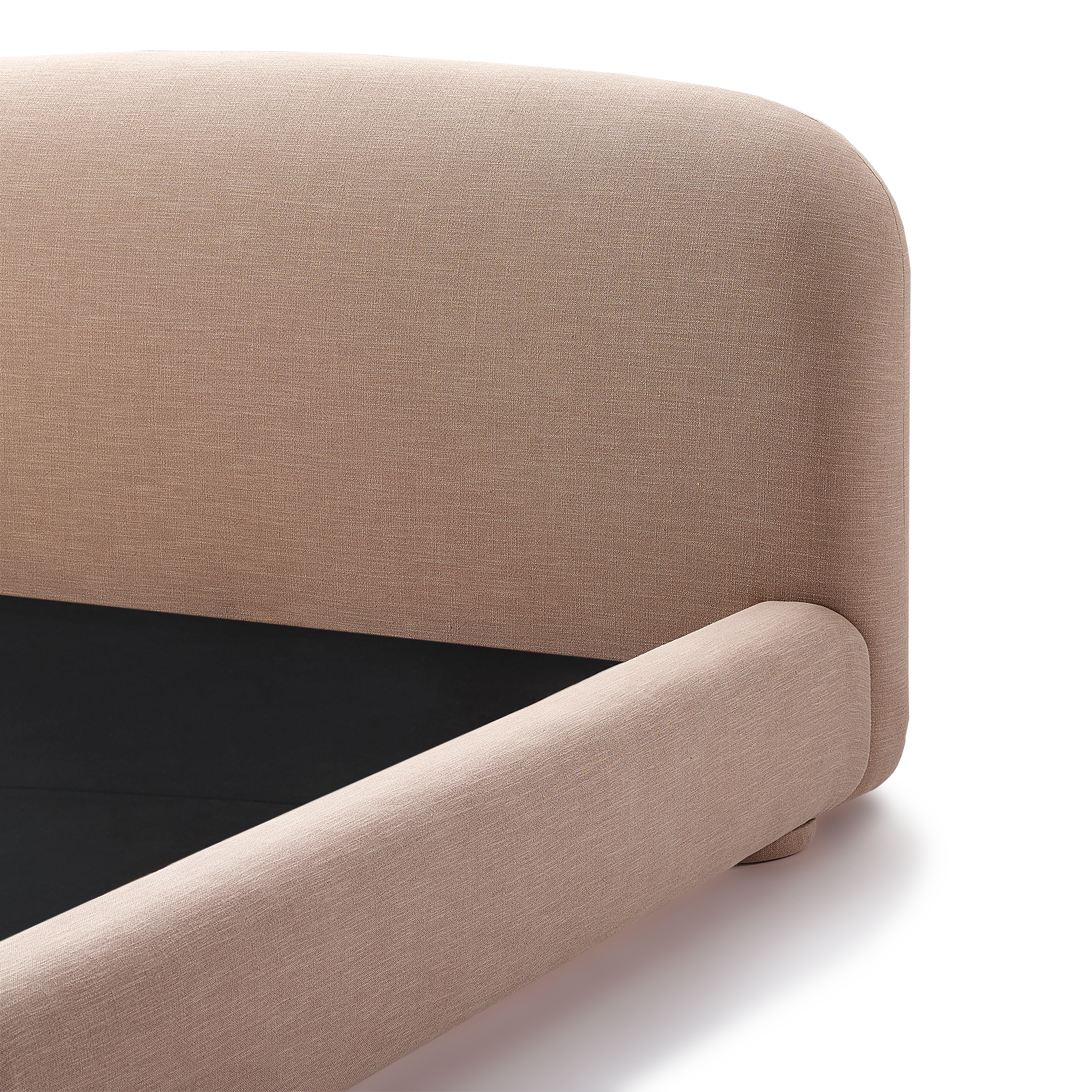 Lull Queen Storage Bed - [ Byron Biscuit ]