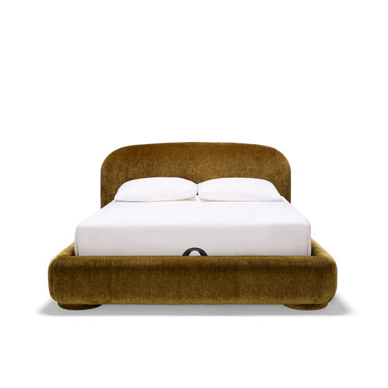 Lull Queen Storage Bed - [ Sandon Burnt Butter ]