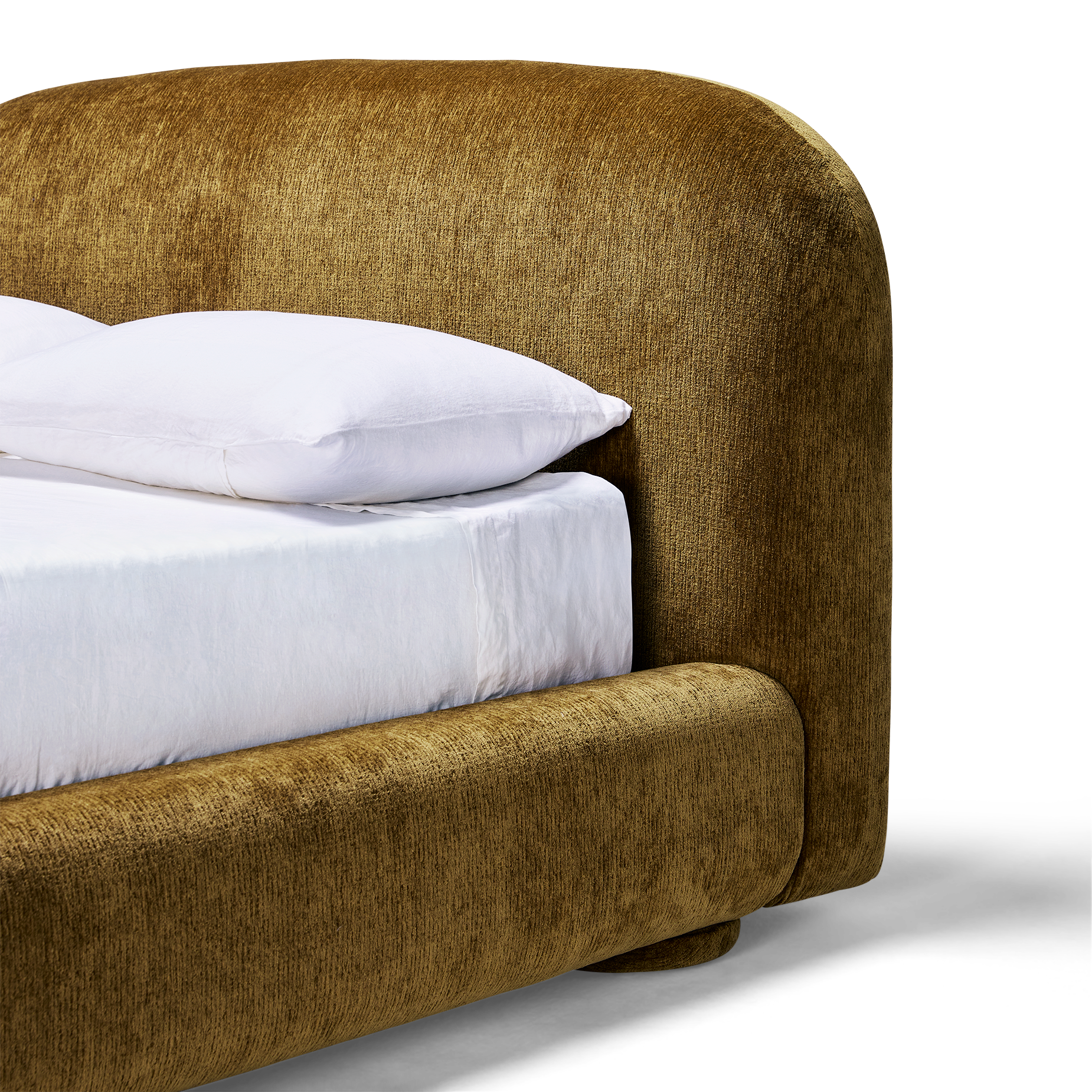 Lull Queen Storage Bed - [ Sandon Burnt Butter ]