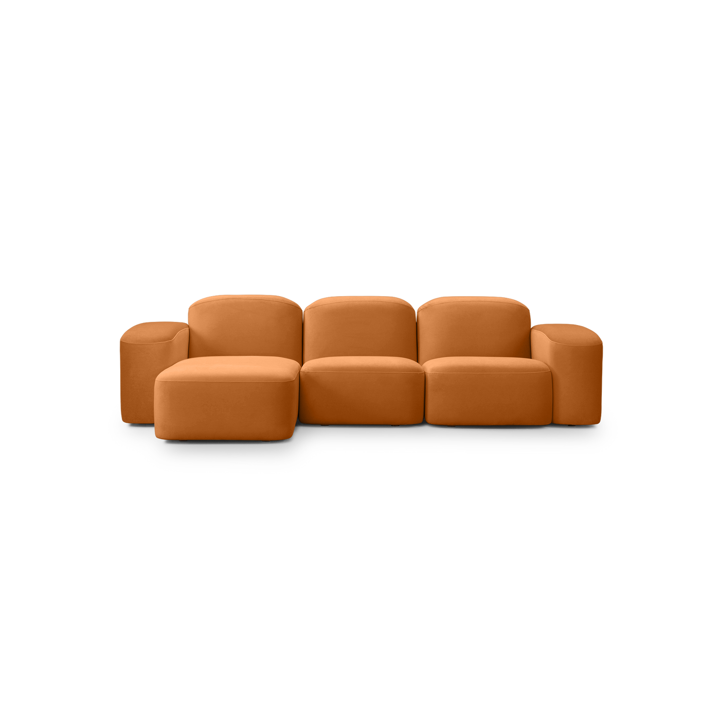 Muse 3 Seat LAF Chaise Sofa - [ Malibu Caramel ]