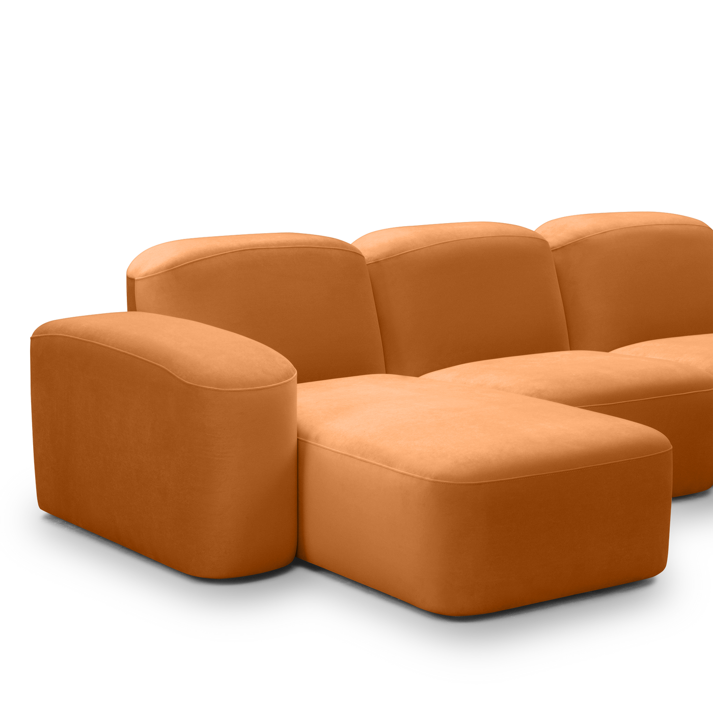 Muse 3 Seat LAF Chaise Sofa - [ Malibu Caramel ]