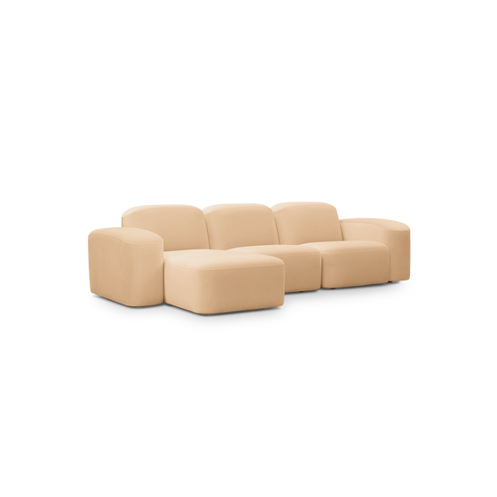 Muse 3 Seat LAF Chaise Sofa - [ Malibu Dune ]