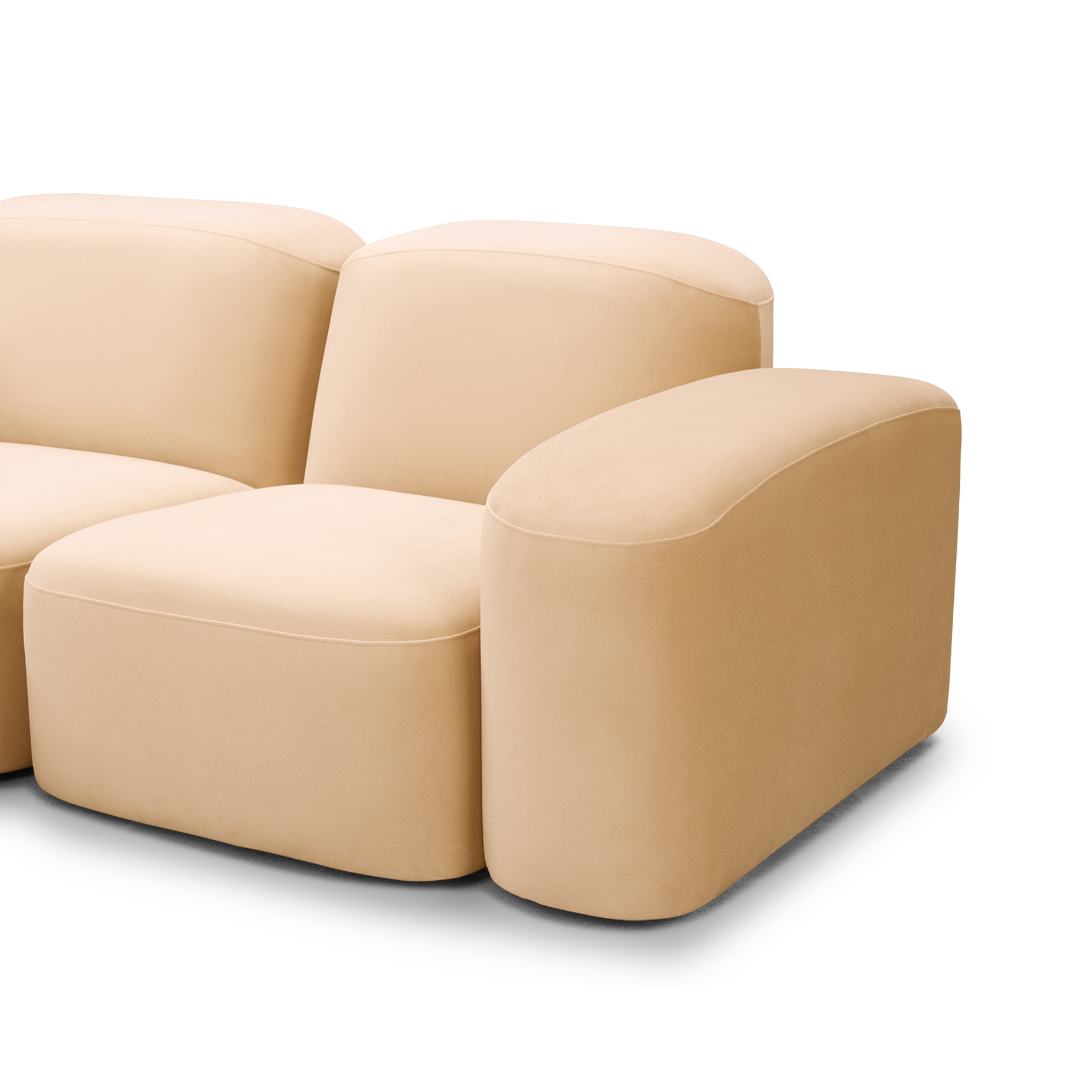 Muse 3 Seat LAF Chaise Sofa - [ Malibu Dune ]