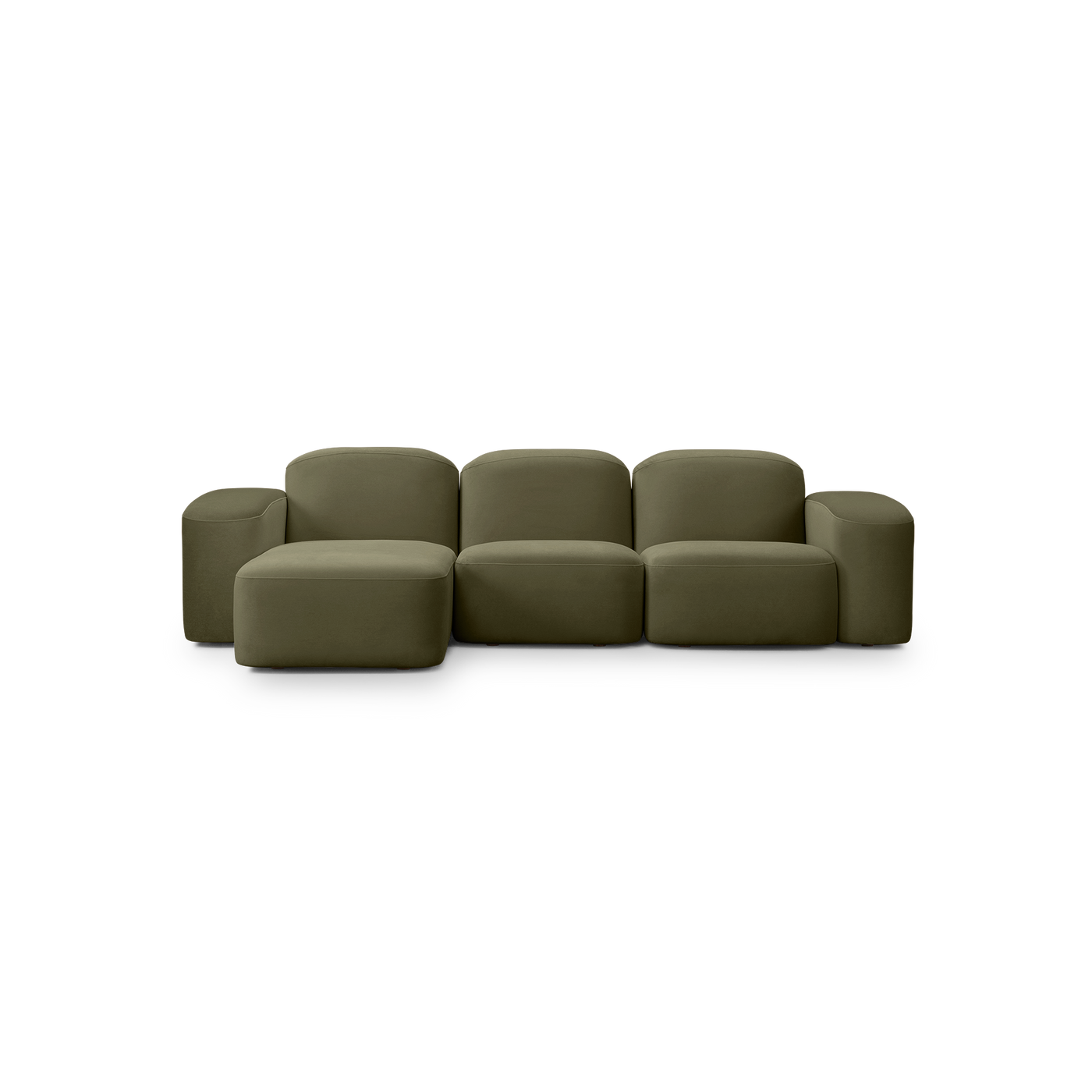 Muse 3 Seat LAF Chaise Sofa - [ Malibu Matcha ]