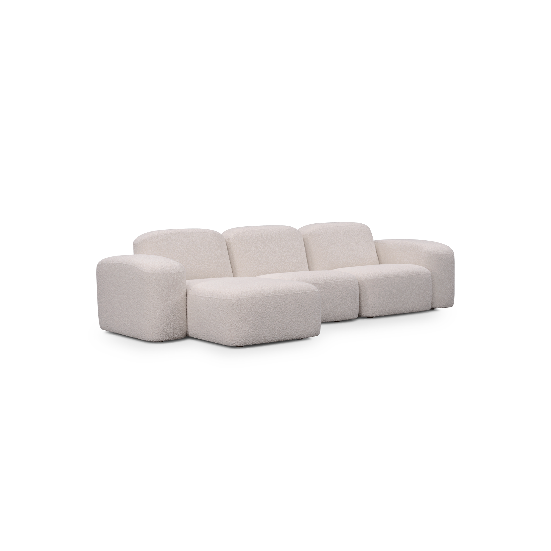 Muse 3 Seat LAF Chaise Sofa - [ Bronte La Creme ]