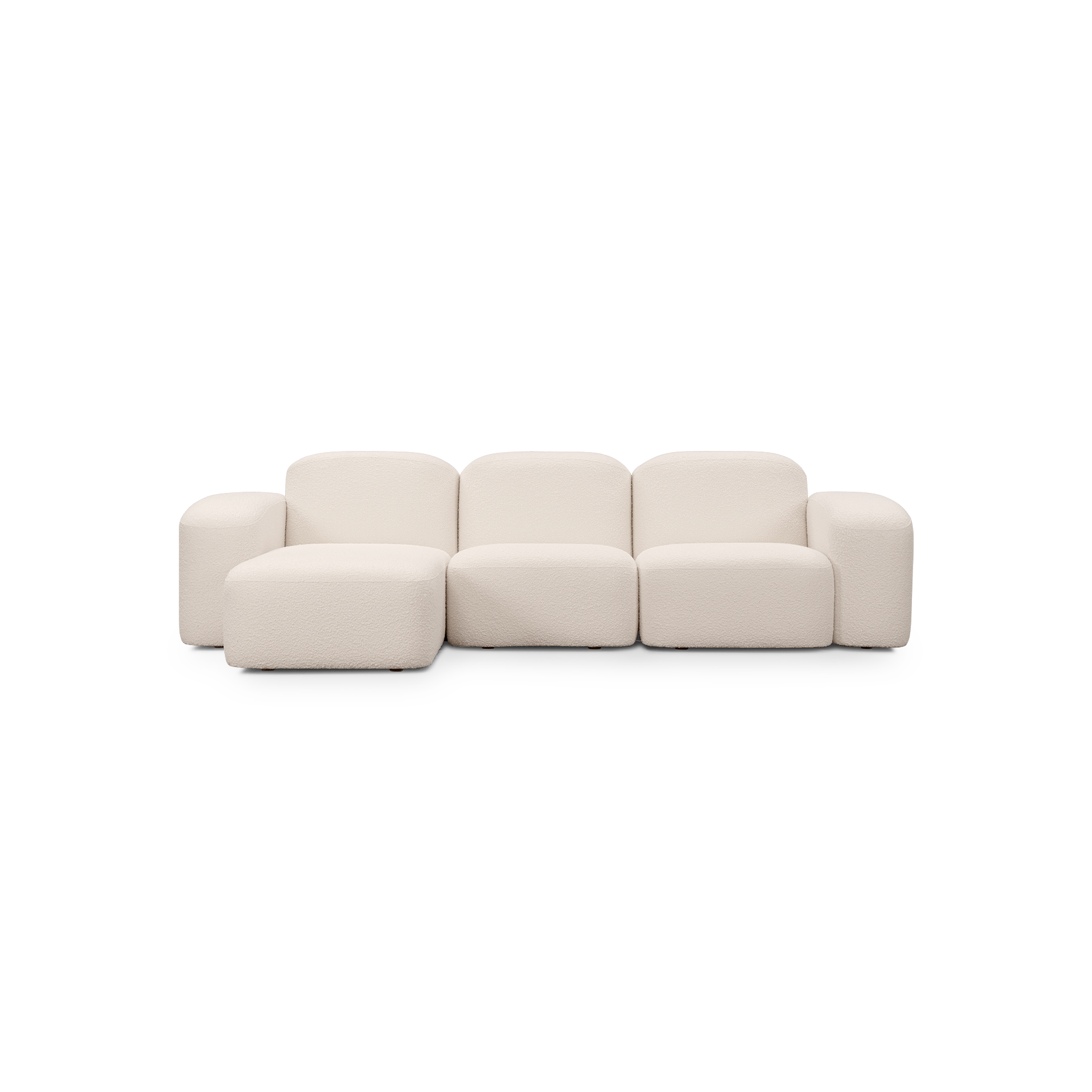 Muse 3 Seat LAF Chaise Sofa - [ Bronte Whipped Cream ]