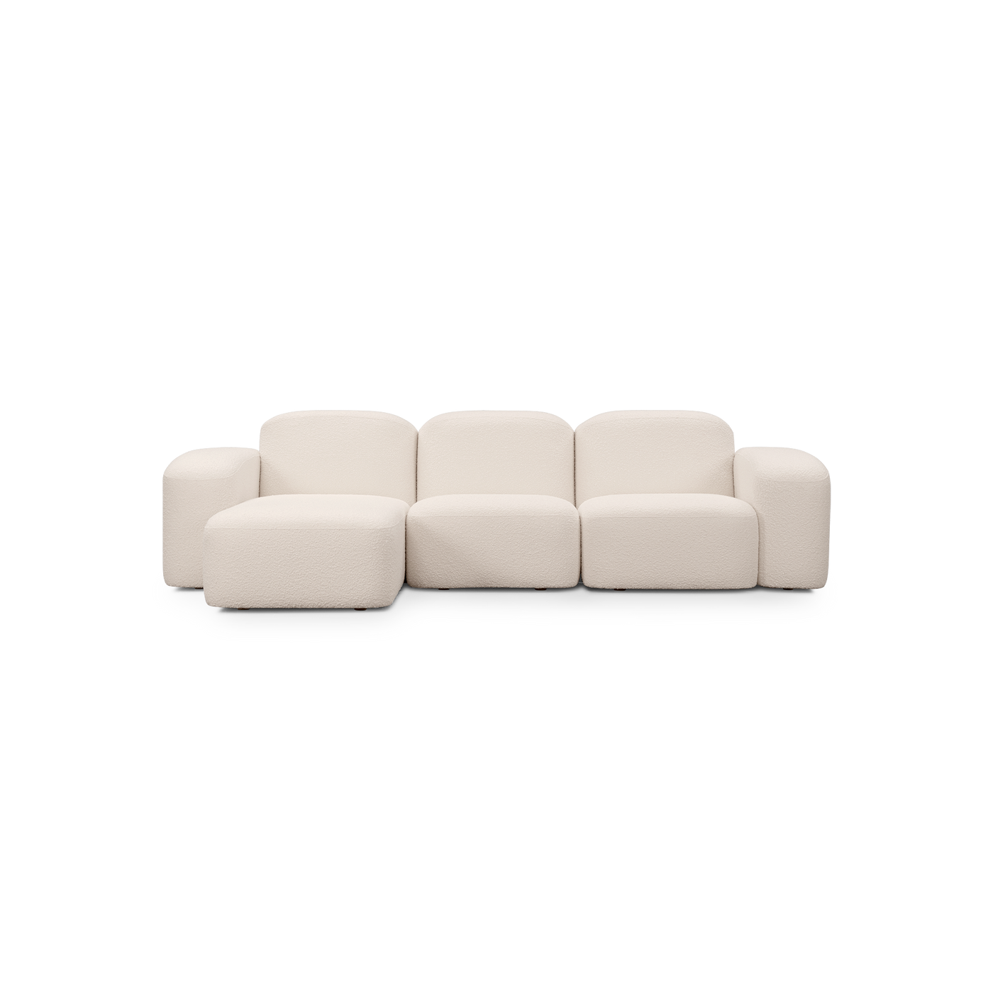 Muse 3 Seat LAF Chaise Sofa - [ Bronte Whipped Cream ]