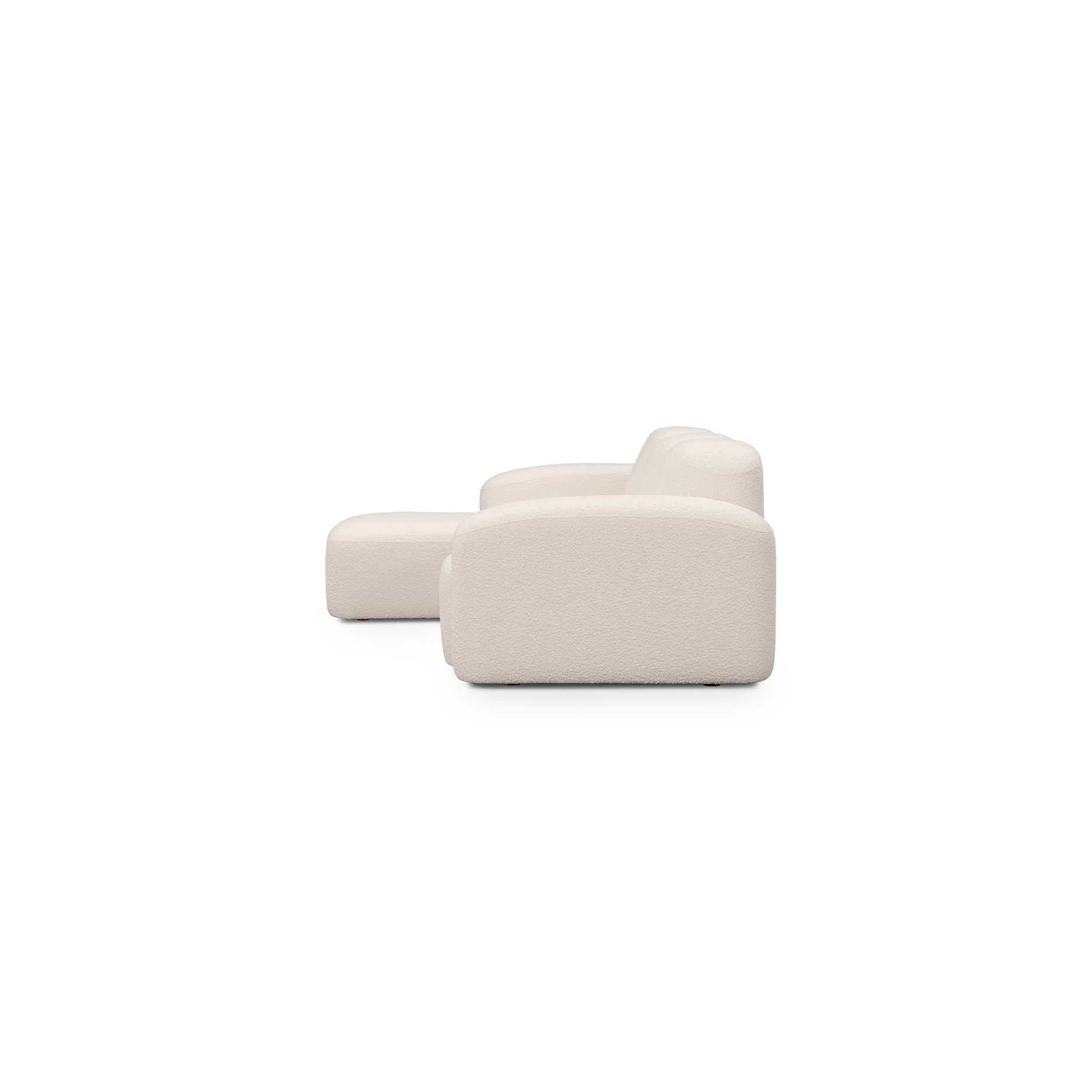 Muse 3 Seat LAF Chaise Sofa - [ Bronte Whipped Cream ]