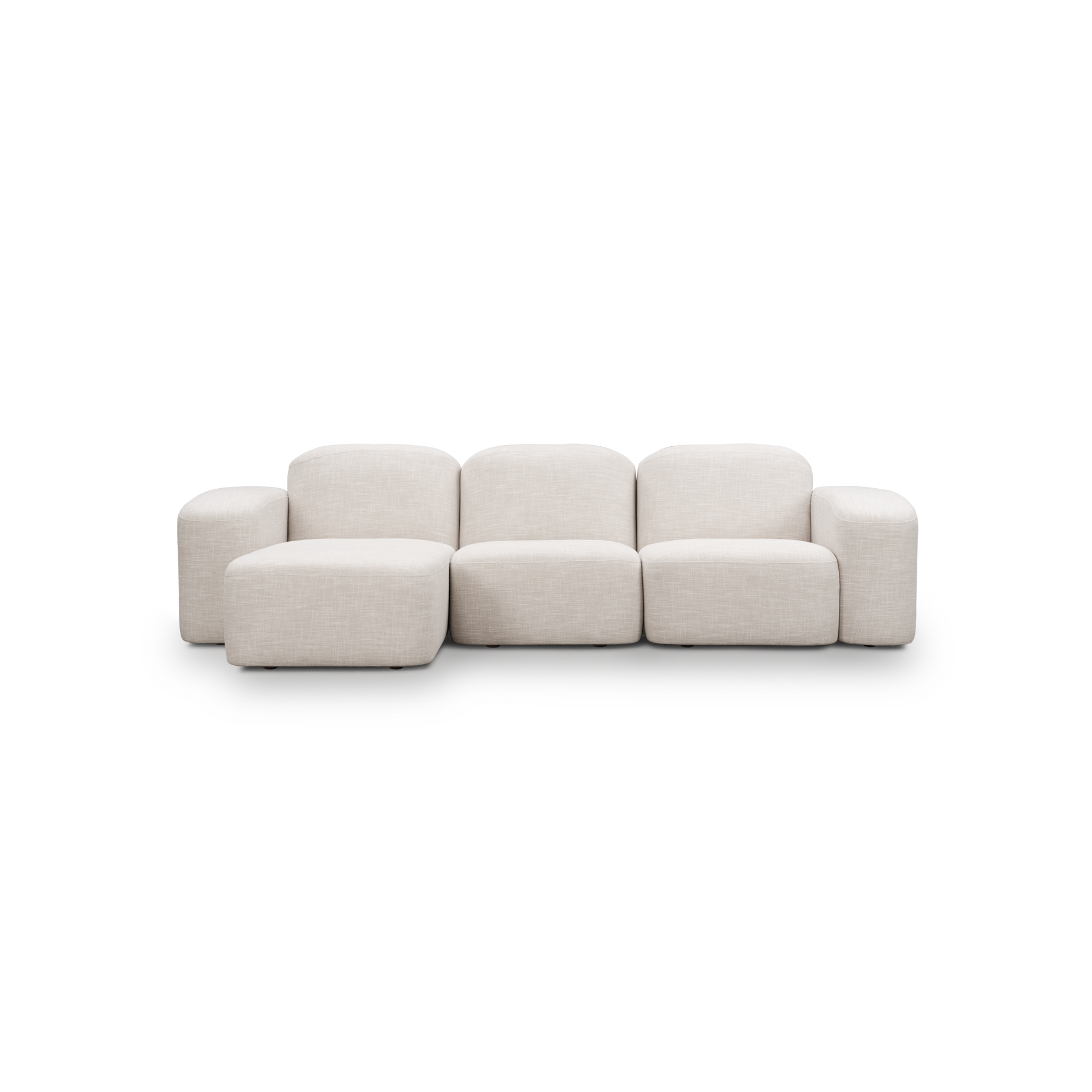 Muse 3 Seat LAF Chaise Sofa - [ Byron Oyster ]