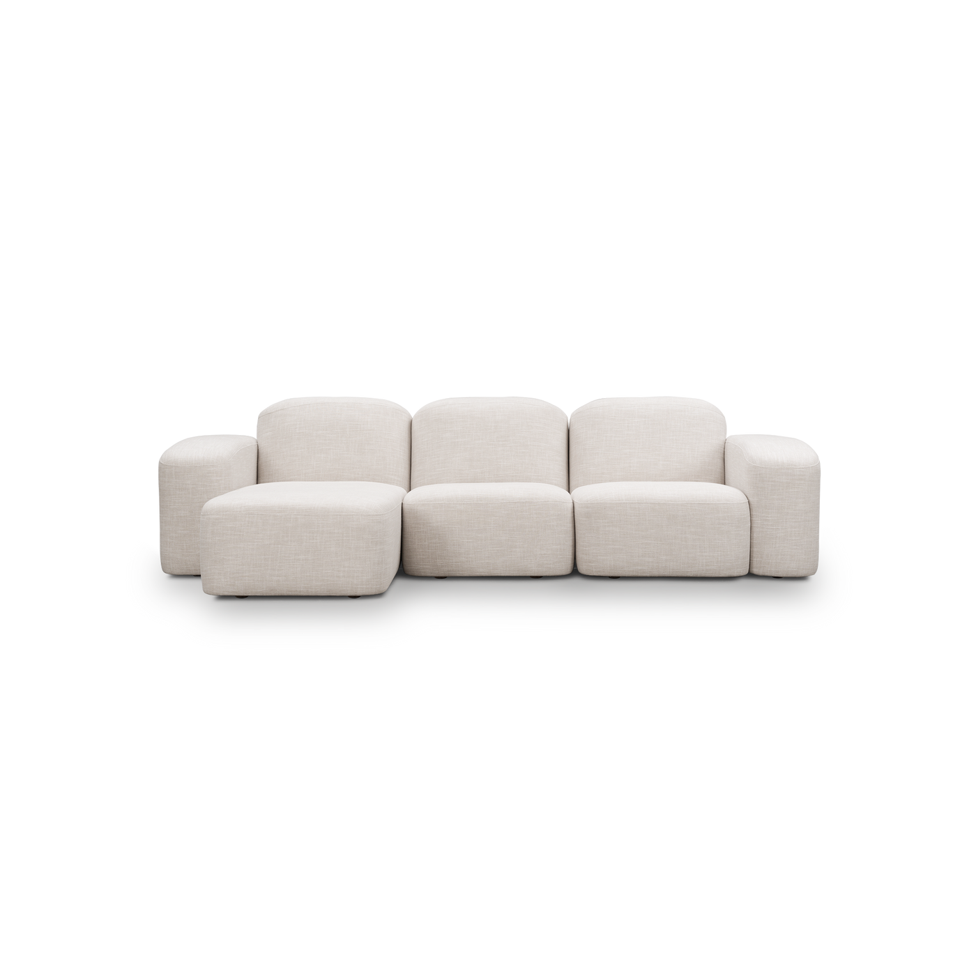 Muse 3 Seat LAF Chaise Sofa - [ Byron Oyster ]