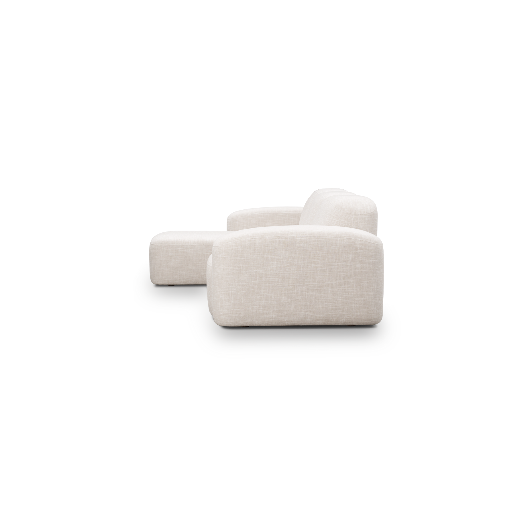 Muse 3 Seat LAF Chaise Sofa - [ Byron Oyster ]