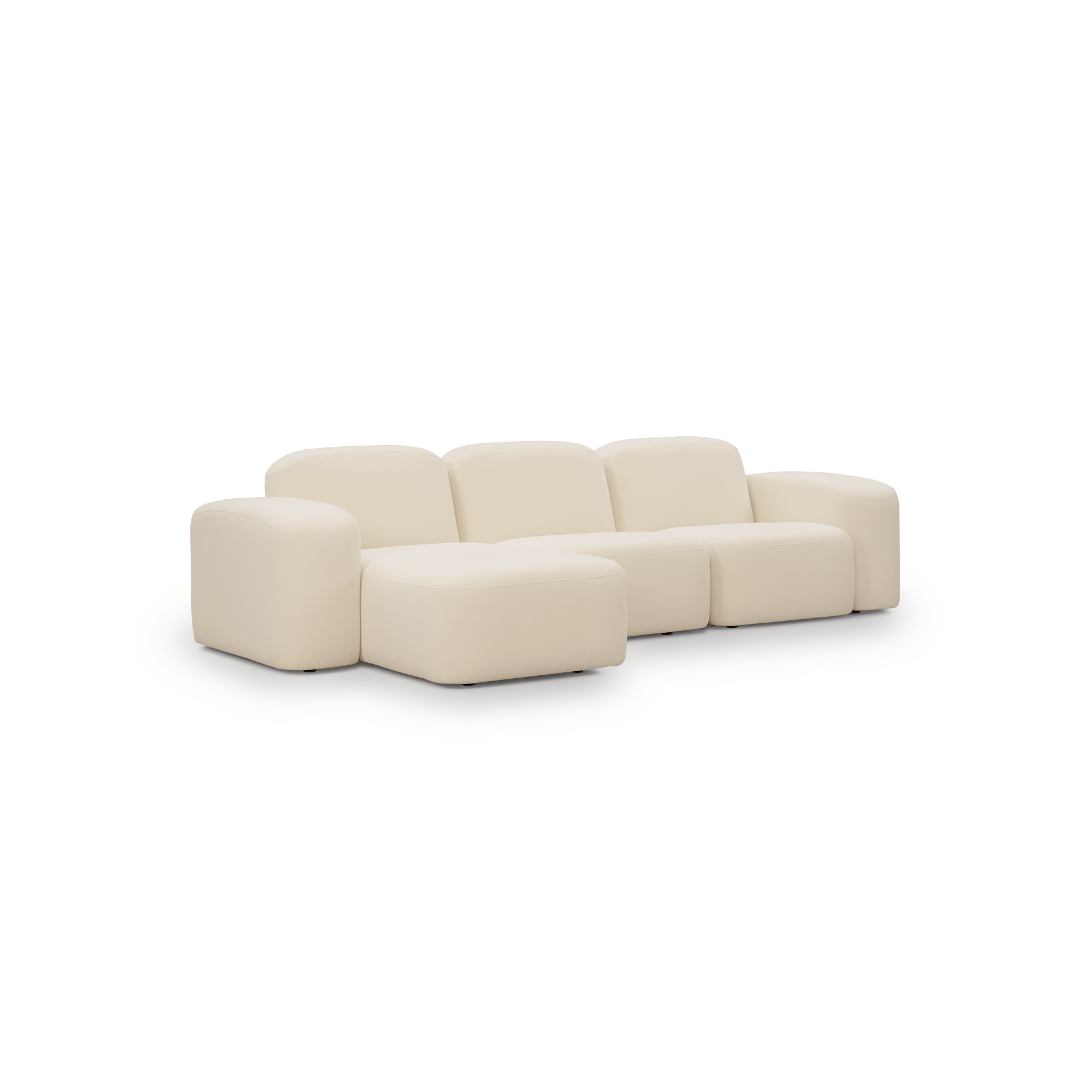 Muse 3 Seat LAF Chaise Sofa - [ Cabarita Natural ]