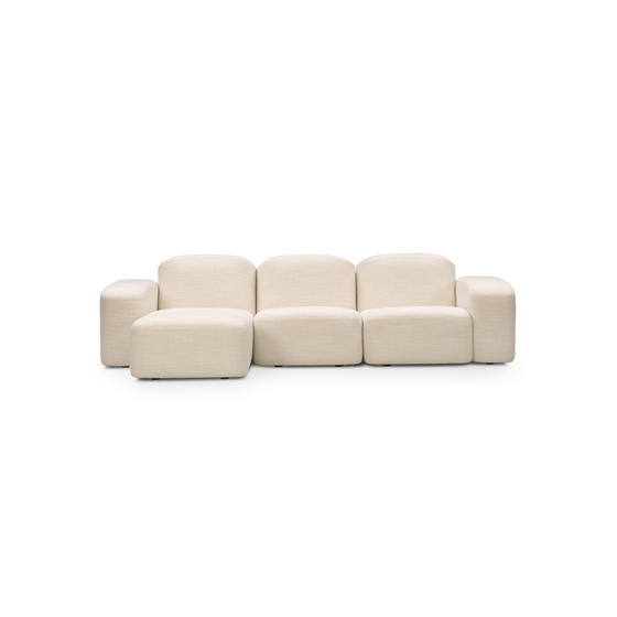 Muse 3 Seat LAF Chaise Sofa - [ Hyams Sable ]
