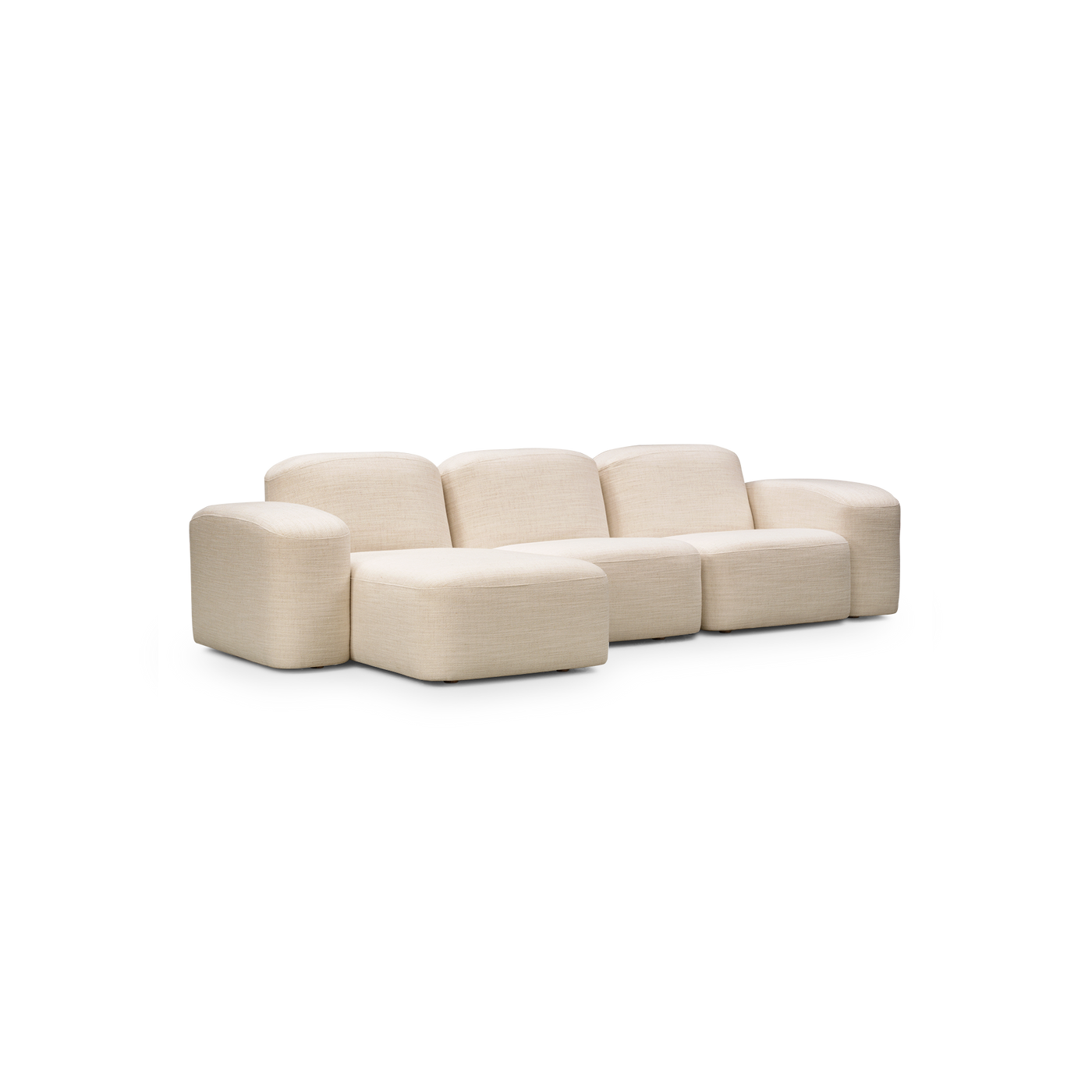Muse 3 Seat LAF Chaise Sofa - [ Hyams Sable ]