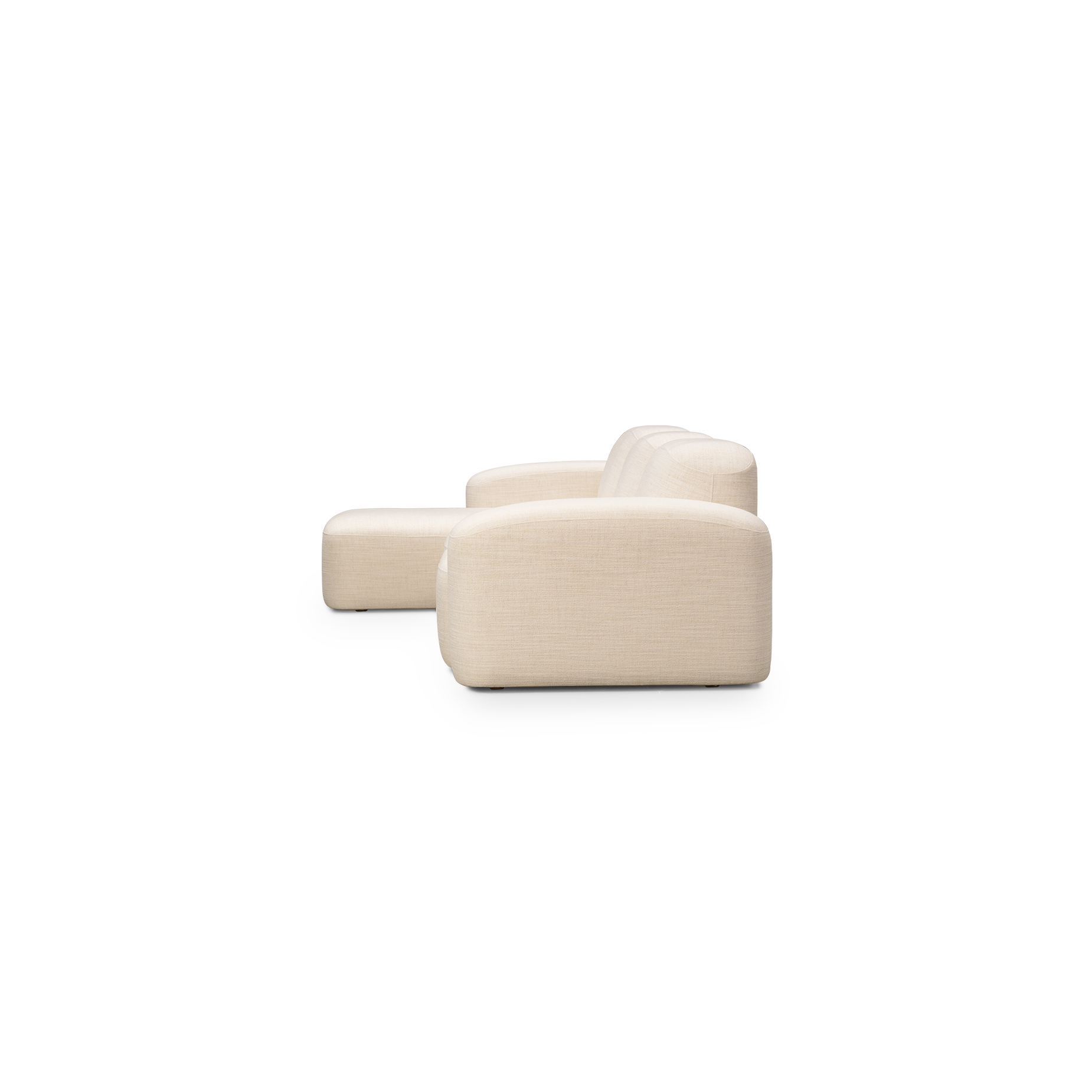 Muse 3 Seat LAF Chaise Sofa - [ Hyams Sable ]