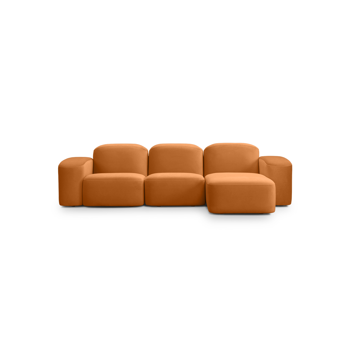 Muse 3 Seat RAF Chaise Sofa - [ Malibu Caramel ]