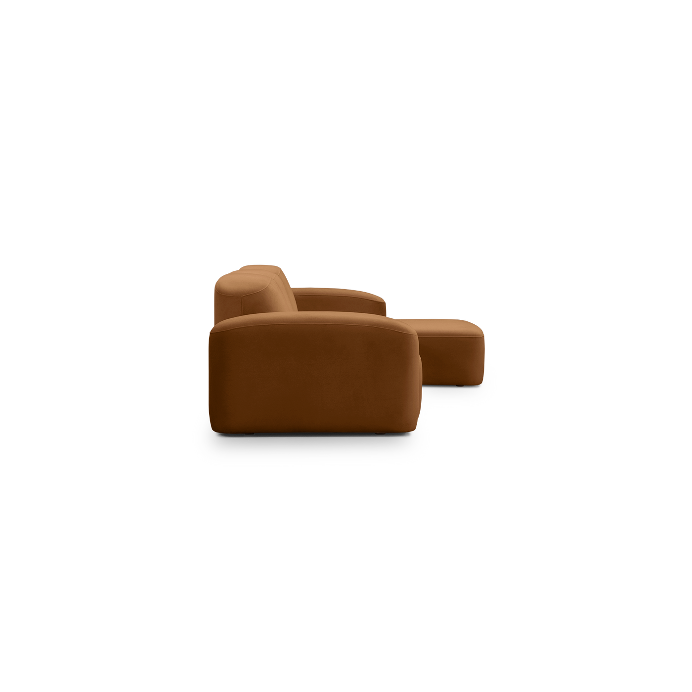 Muse 3 Seat RAF Chaise Sofa - [ Malibu Cognac ]
