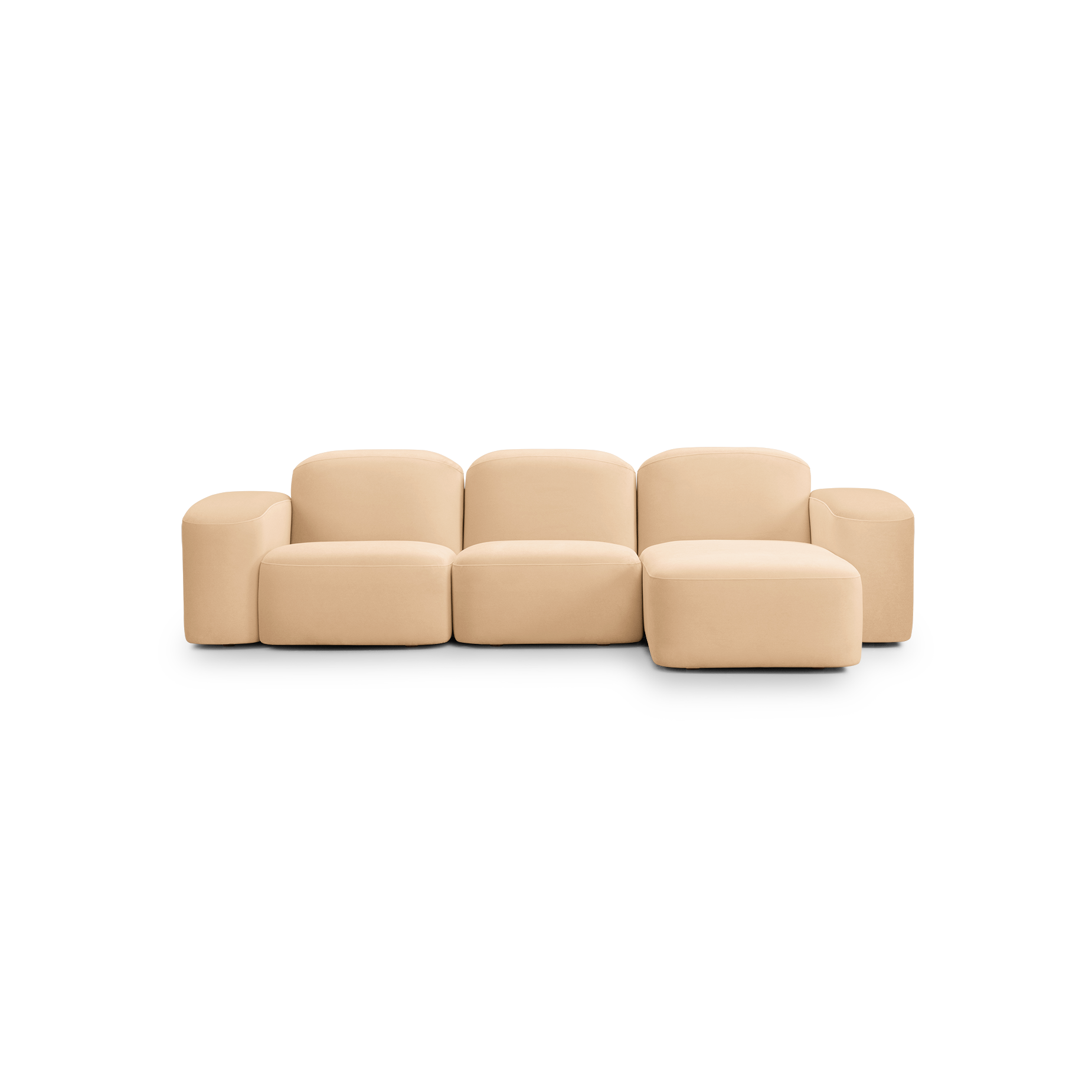 Muse 3 Seat RAF Chaise Sofa - [ Malibu Dune ]
