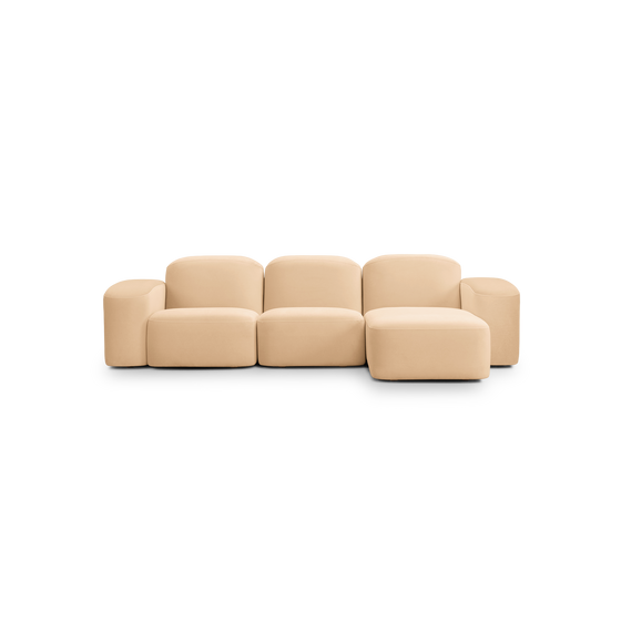 Muse 3 Seat RAF Chaise Sofa - [ Malibu Dune ]