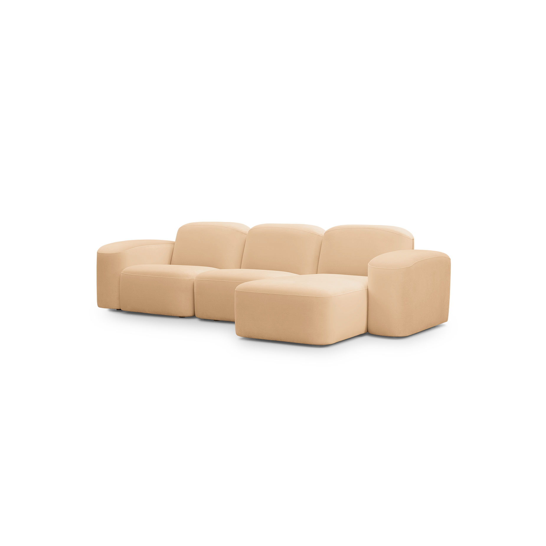 Muse 3 Seat RAF Chaise Sofa - [ Malibu Dune ]