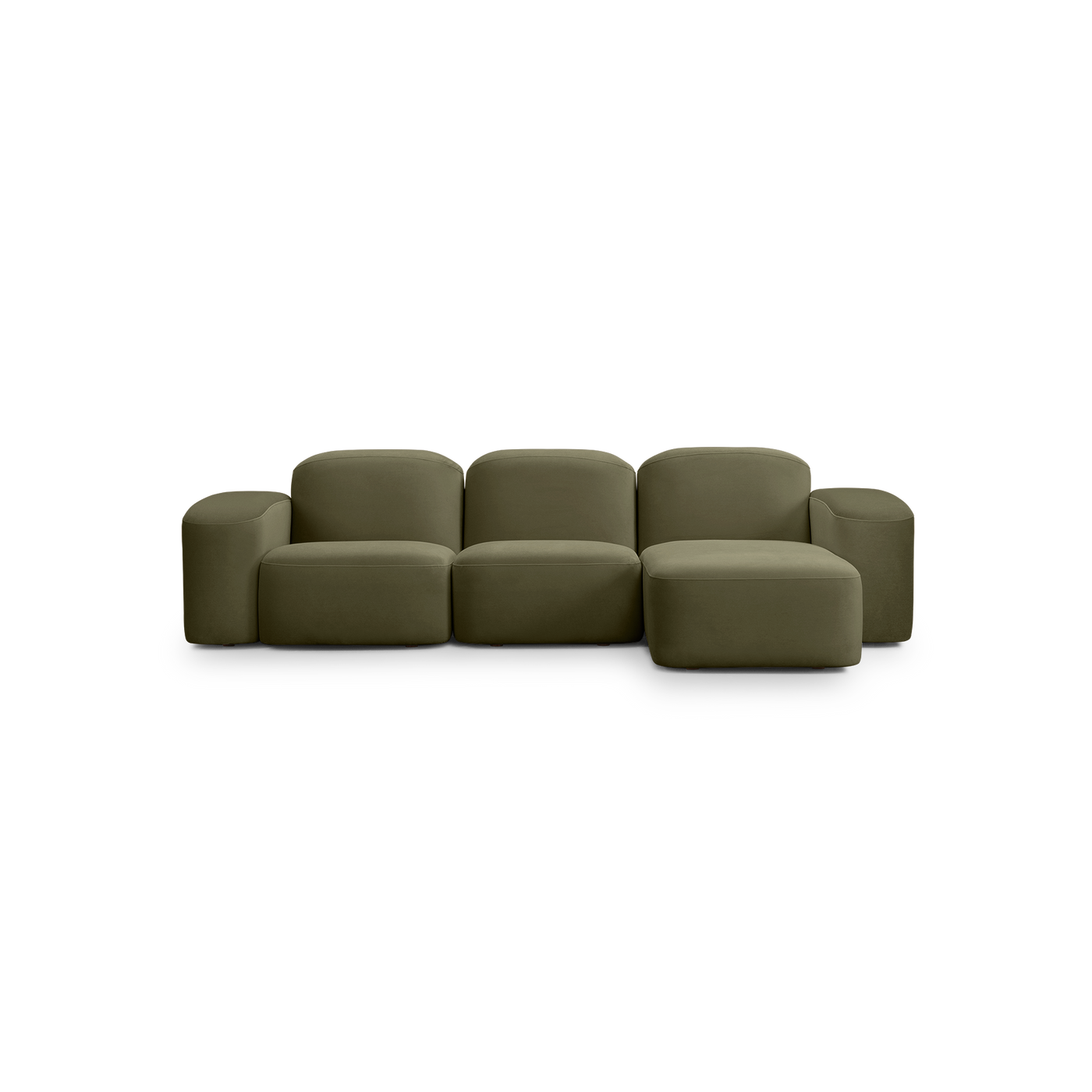 Muse 3 Seat RAF Chaise Sofa - [ Malibu Matcha ]