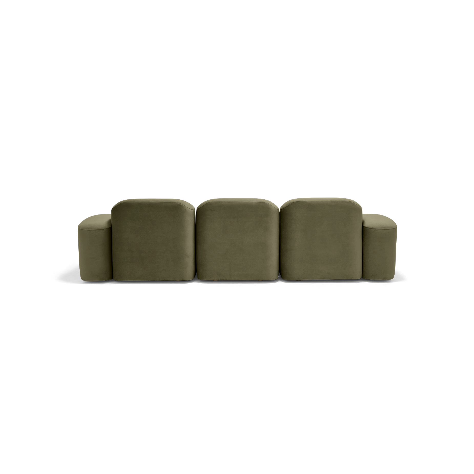 Muse 3 Seat RAF Chaise Sofa - [ Malibu Matcha ]