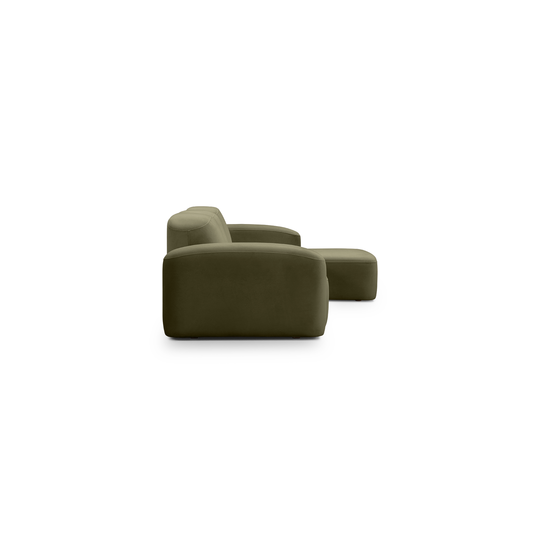 Muse 3 Seat RAF Chaise Sofa - [ Malibu Matcha ]