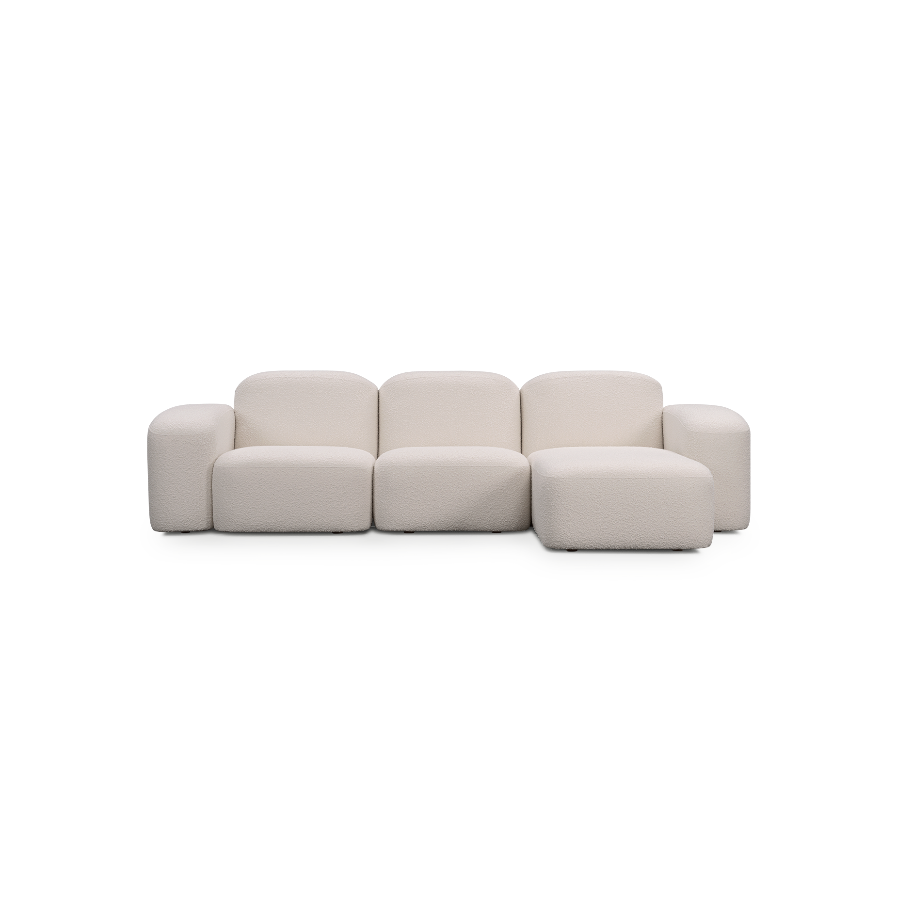 Muse 3 Seat RAF Chaise Sofa - [ Bronte La Creme ]