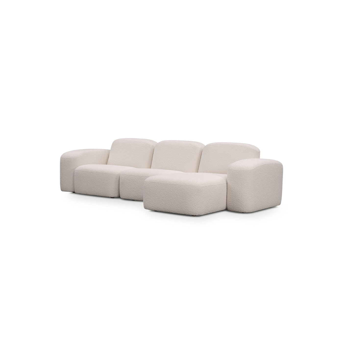 Muse 3 Seat RAF Chaise Sofa - [ Bronte La Creme ]