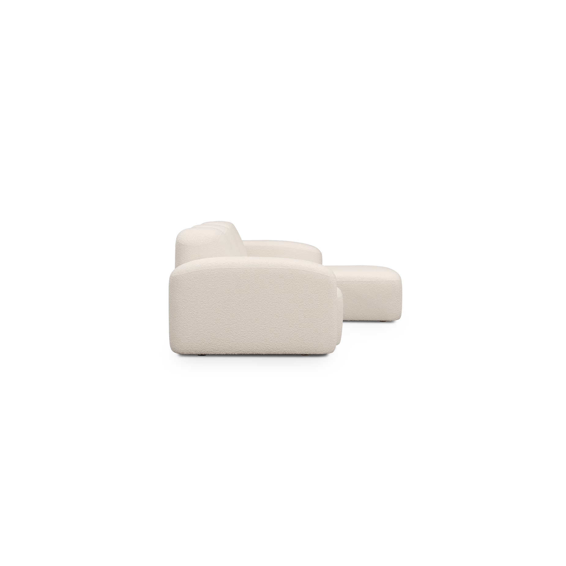 Muse 3 Seat RAF Chaise Sofa - [ Bronte Whipped Cream ]