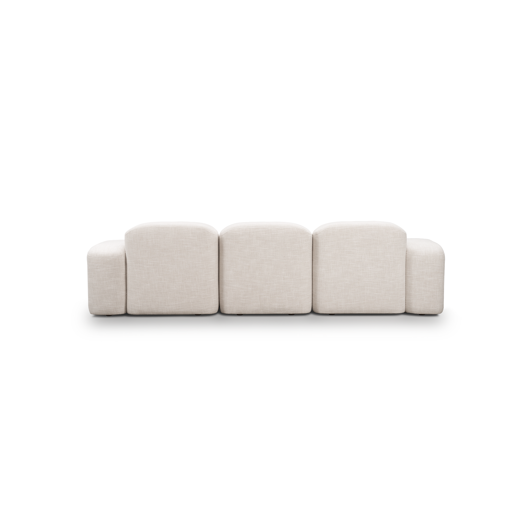 Muse 3 Seat RAF Chaise Sofa - [ Byron Oyster ]