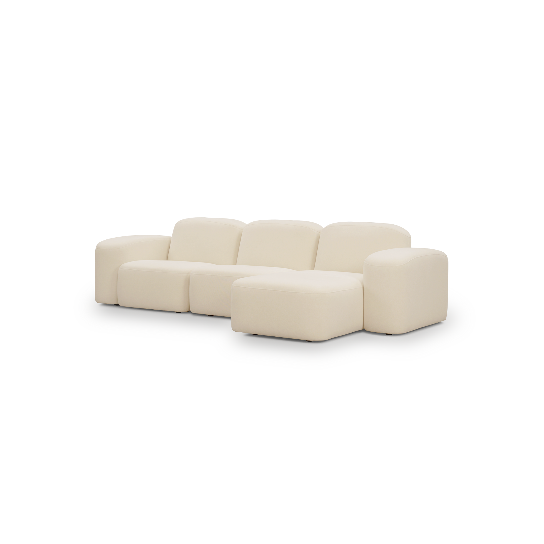 Muse 3 Seat RAF Chaise Sofa - [ Cabarita Natural ]