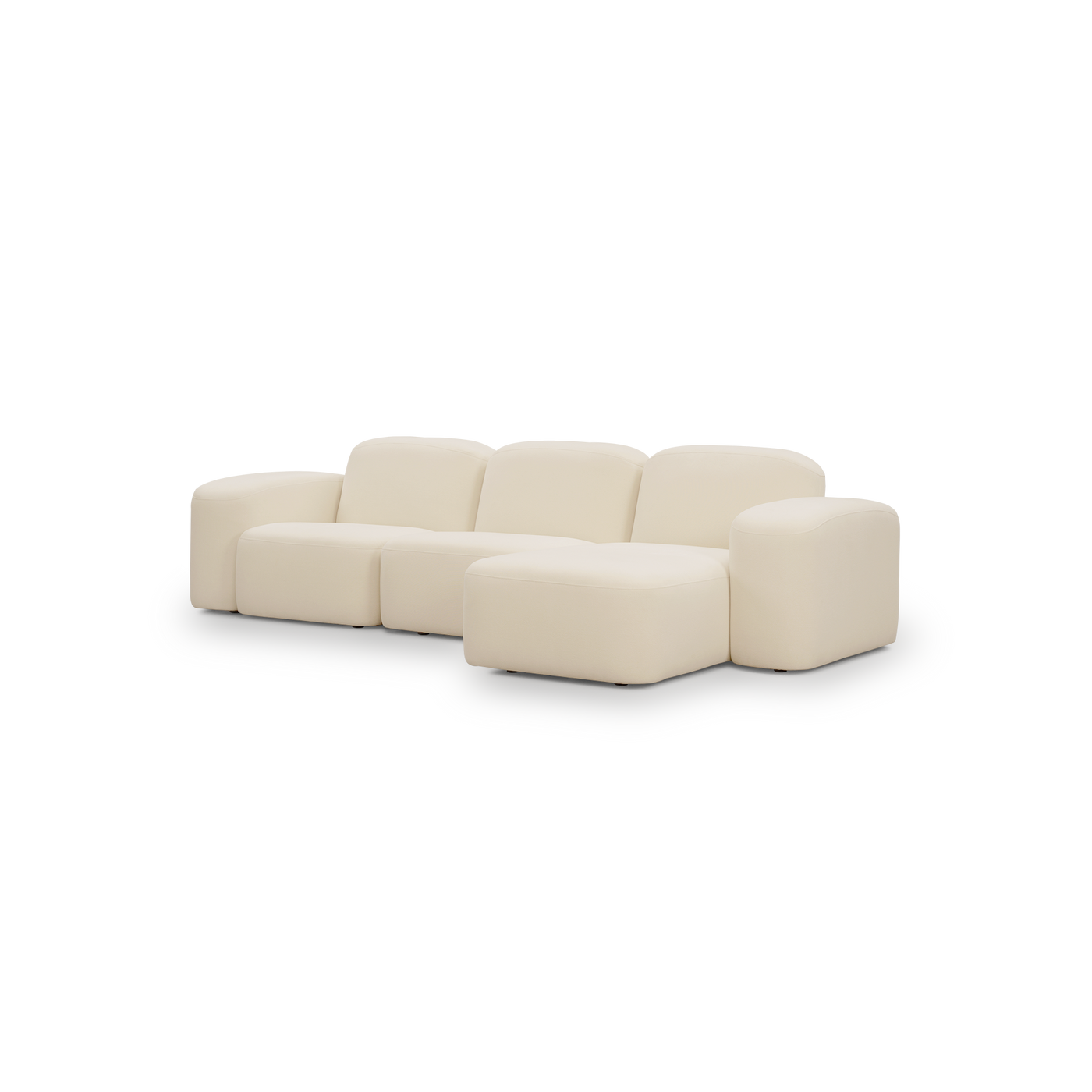Muse 3 Seat RAF Chaise Sofa - [ Cabarita Natural ]