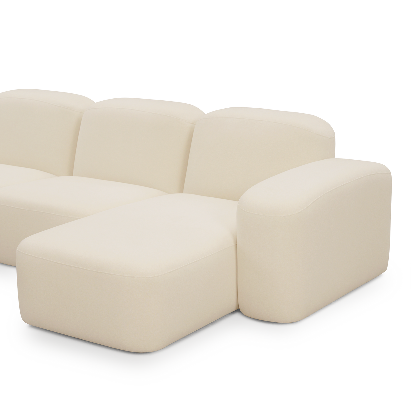 Muse 3 Seat RAF Chaise Sofa - [ Cabarita Natural ]