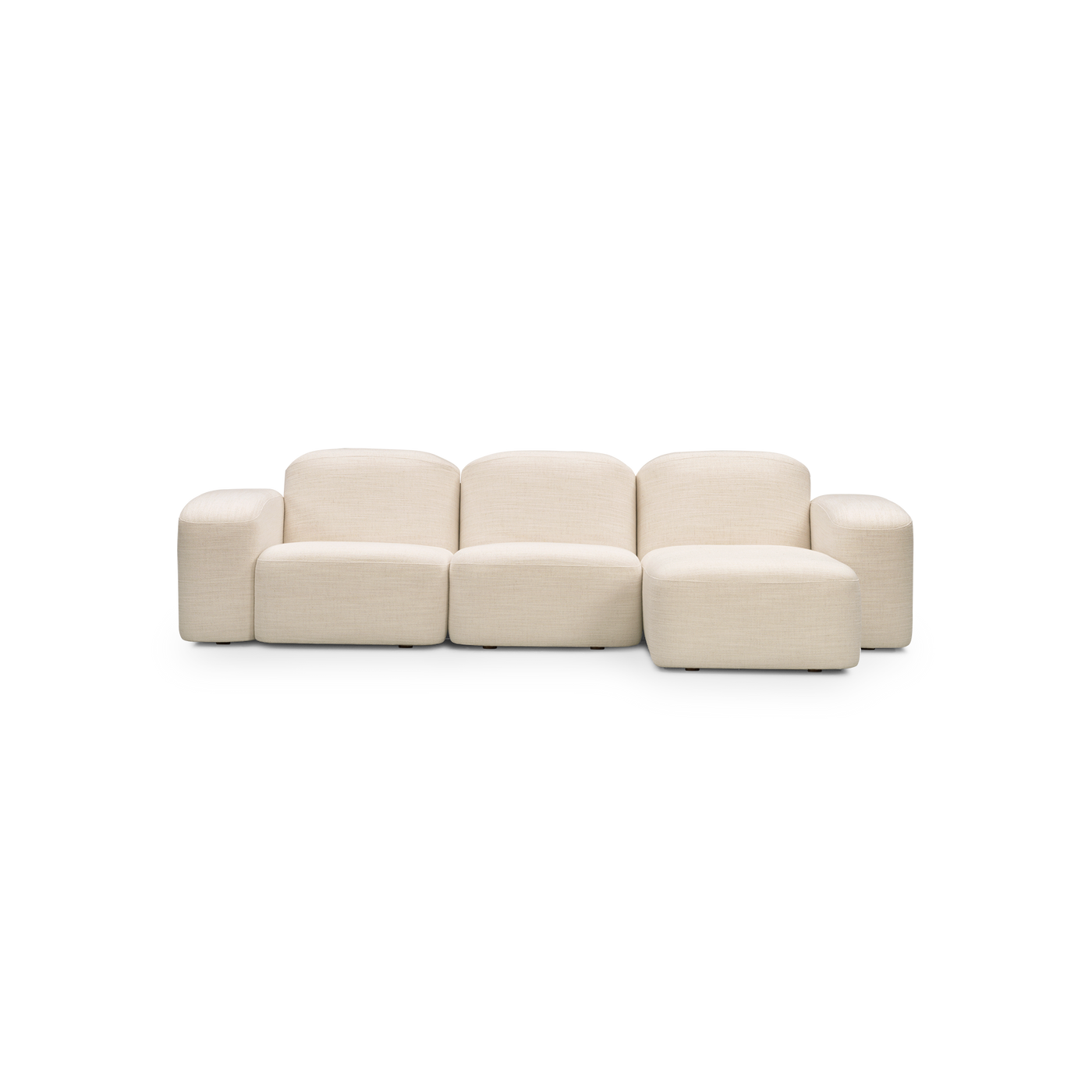 Muse 3 Seat RAF Chaise Sofa - [ Hyams Sable ]