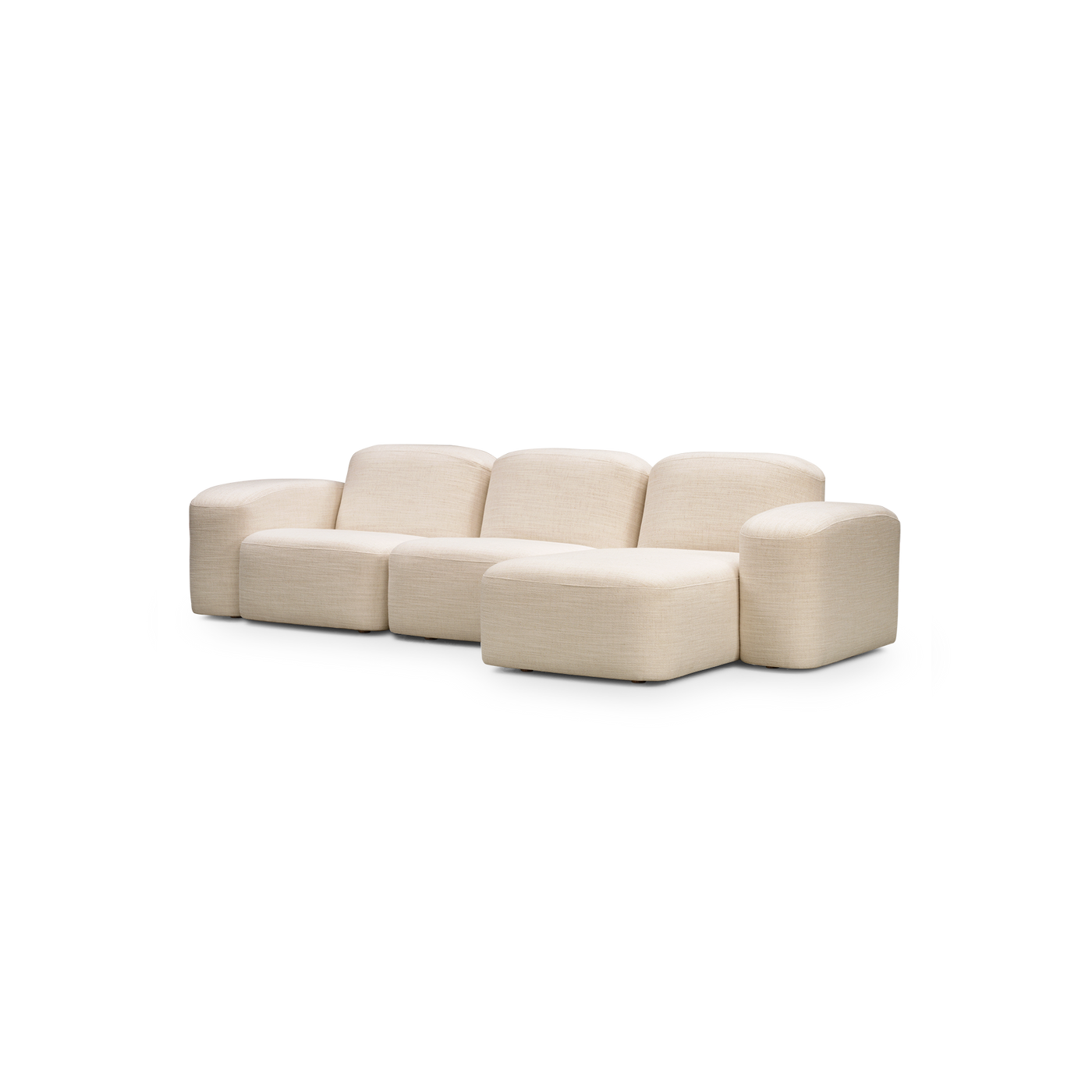 Muse 3 Seat RAF Chaise Sofa - [ Hyams Sable ]