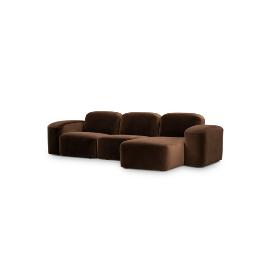 Muse 3 Seat RAF Chaise Sofa - [ Avalon Piccolo ]