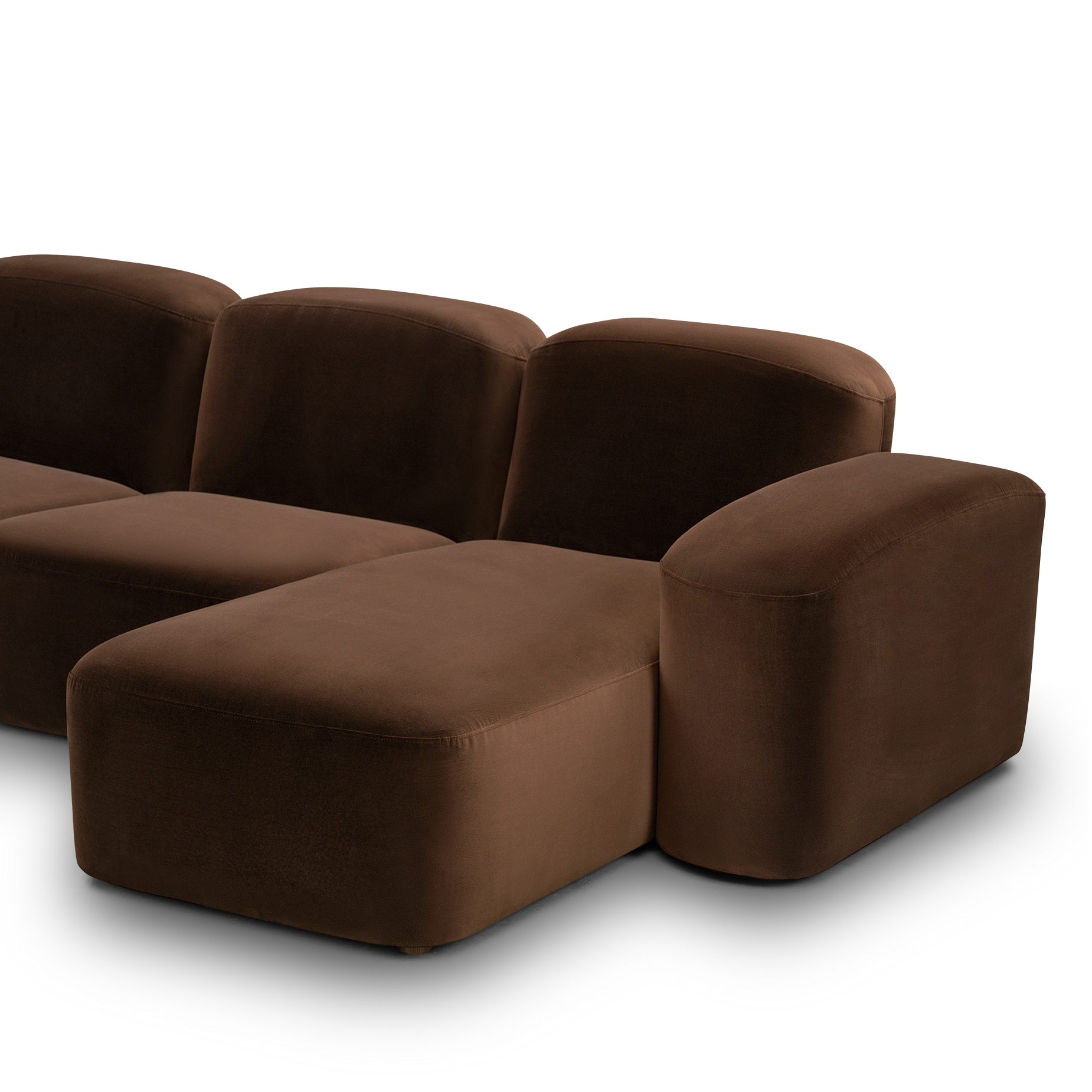 Muse 3 Seat RAF Chaise Sofa - [ Avalon Piccolo ]