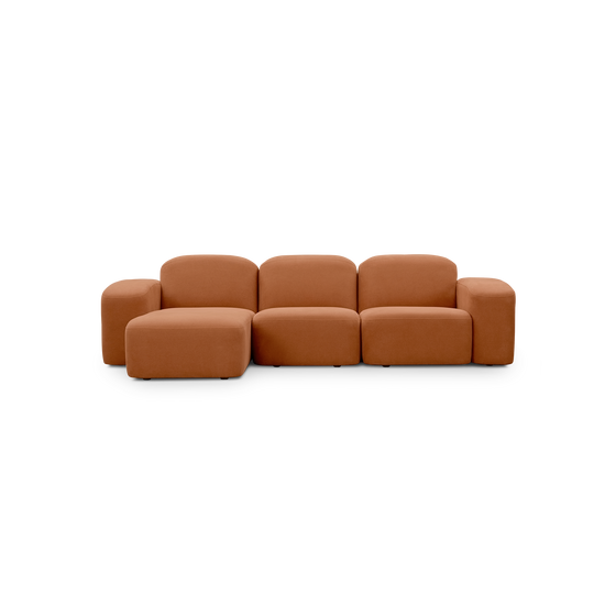 Muse 3 Seat LAF Chaise Sofa - [ Cabarita Hazel ]