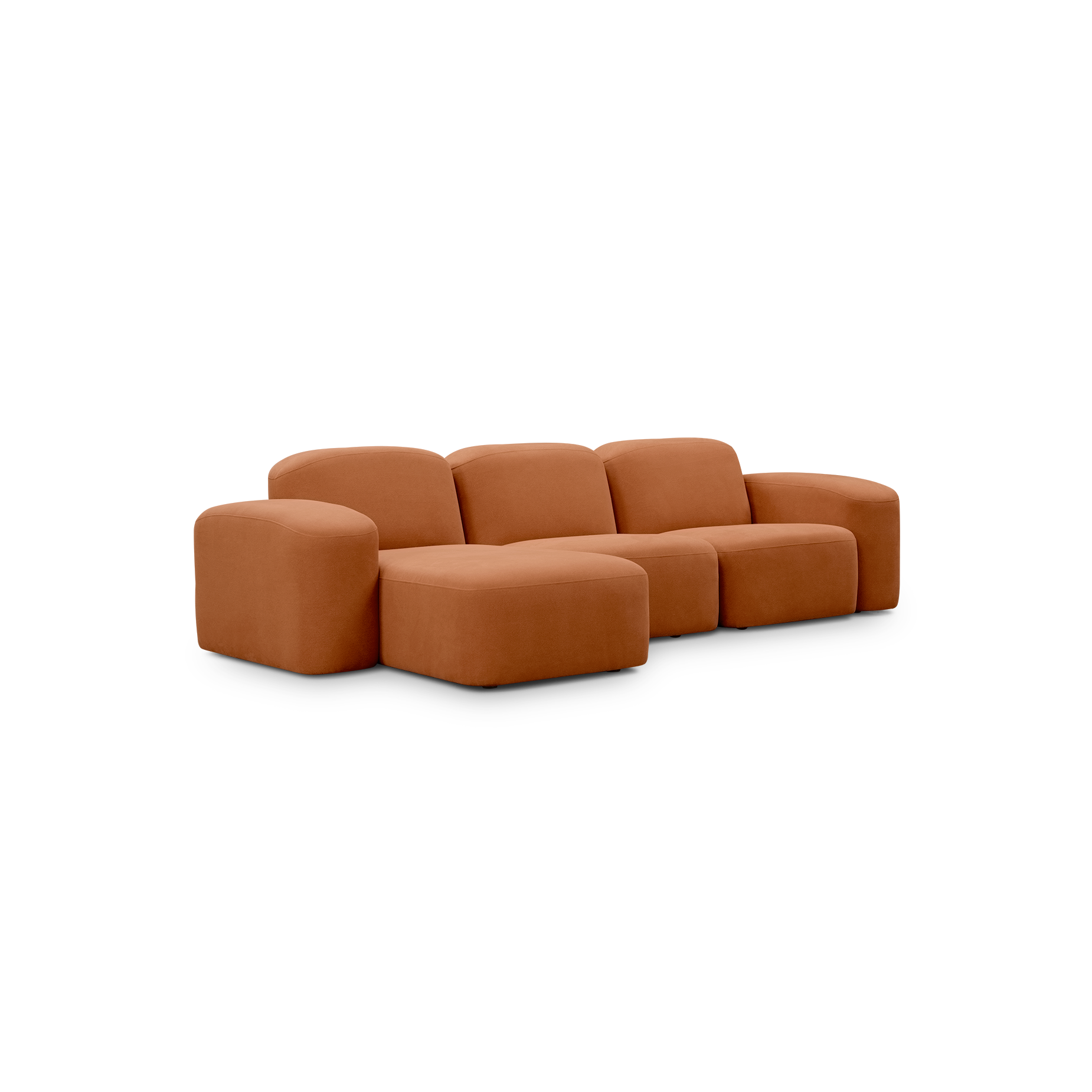Muse 3 Seat LAF Chaise Sofa - [ Cabarita Hazel ]