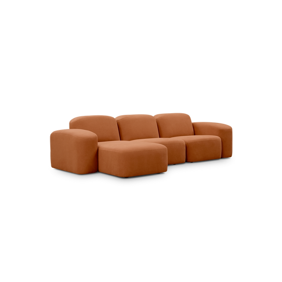 Muse 3 Seat LAF Chaise Sofa - [ Cabarita Hazel ]