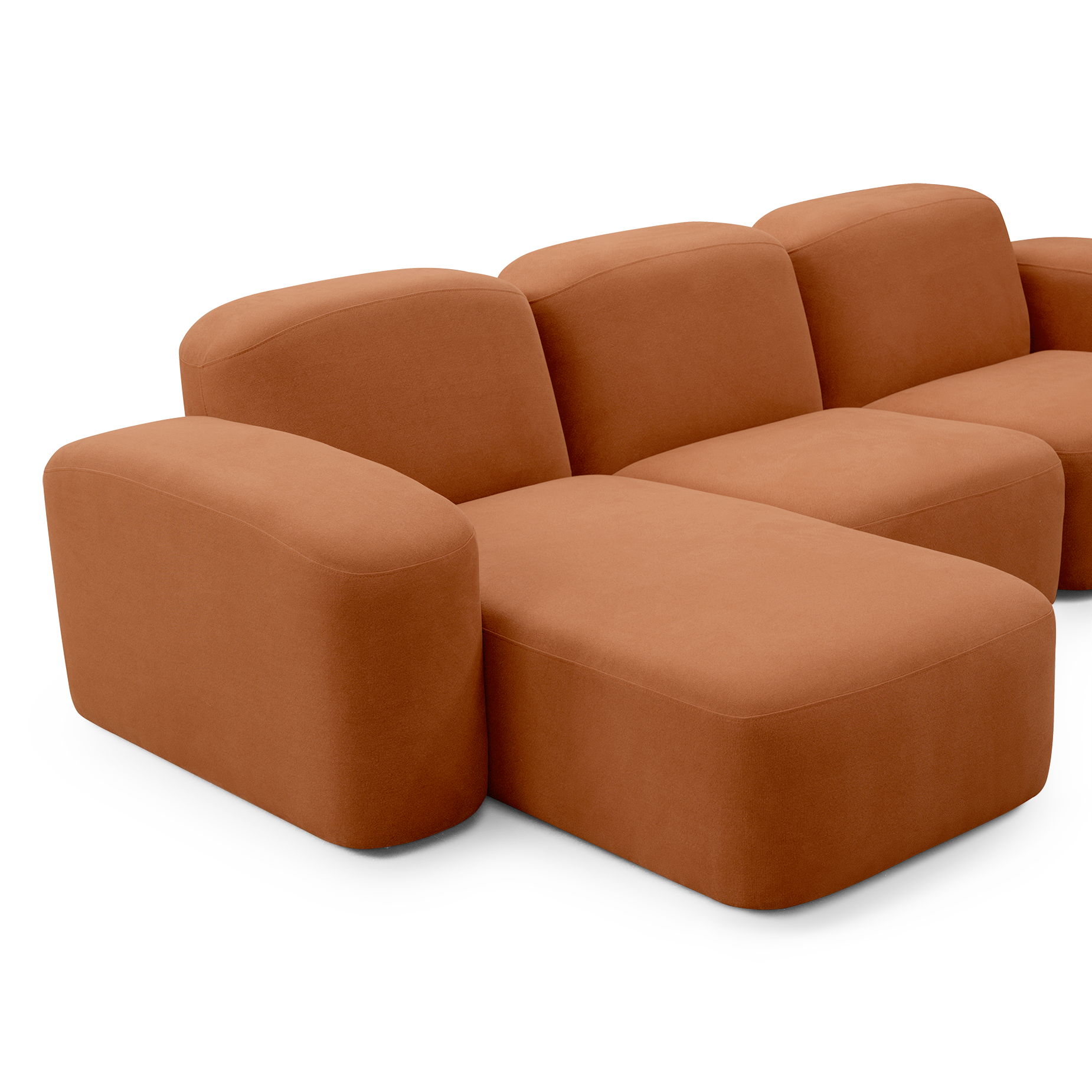 Muse 3 Seat LAF Chaise Sofa - [ Cabarita Hazel ]