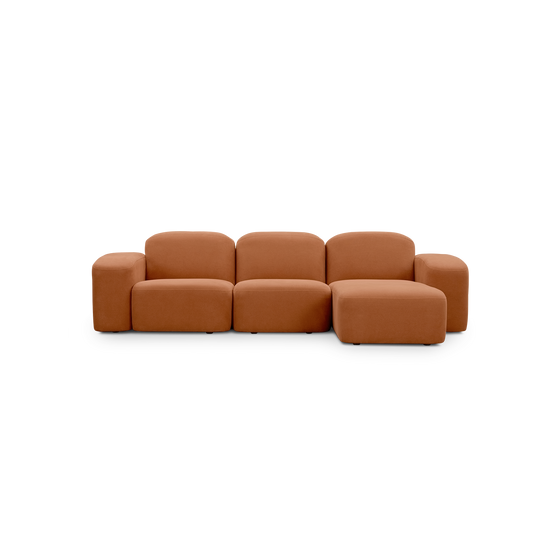 Muse 3 Seat RAF Chaise Sofa - [ Cabarita Hazel ]
